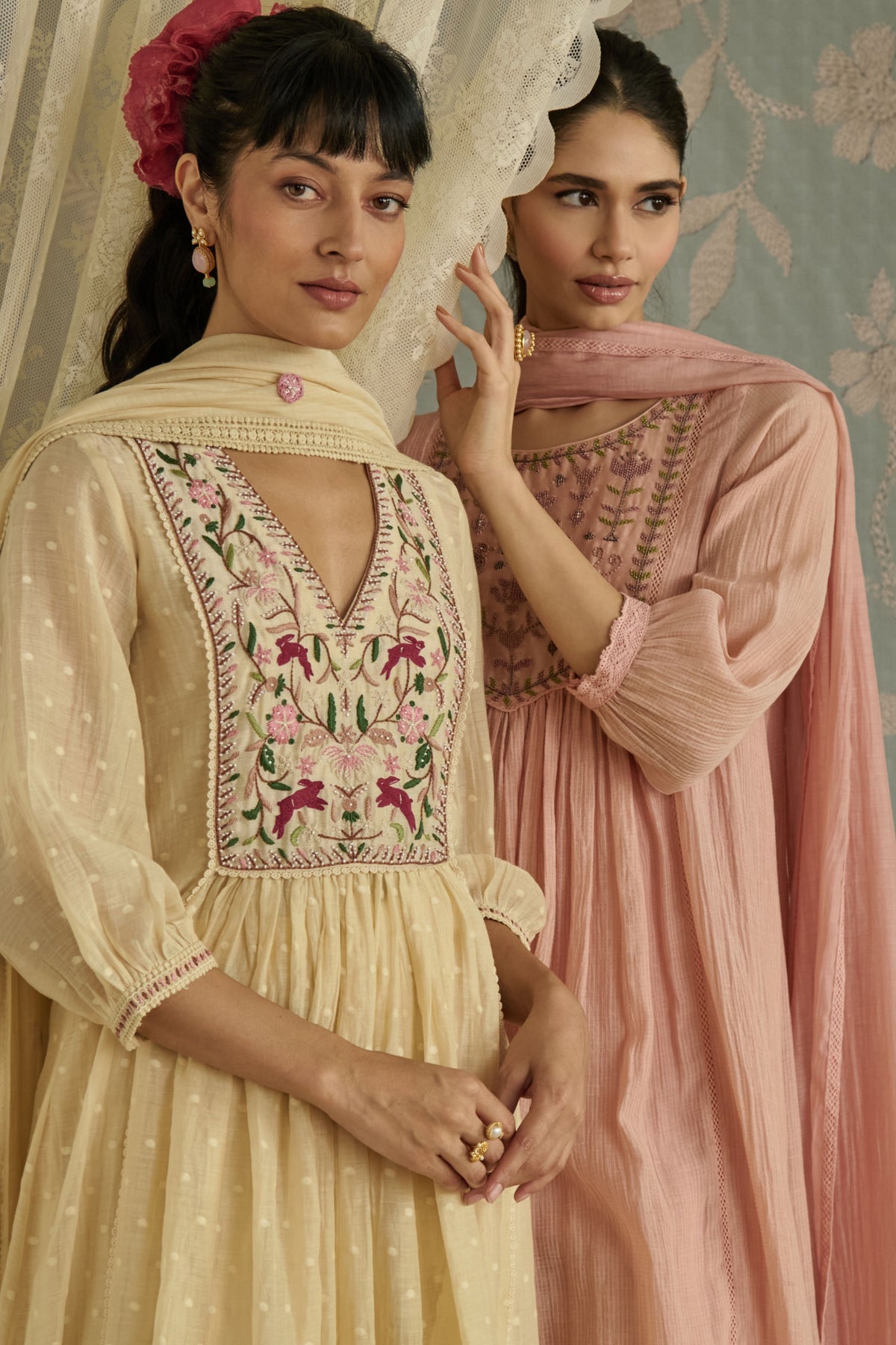 Pink Fiza Kurta Set