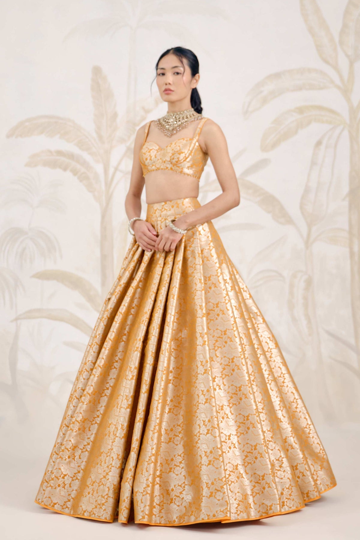 Mustard Yellow Lehenga Set