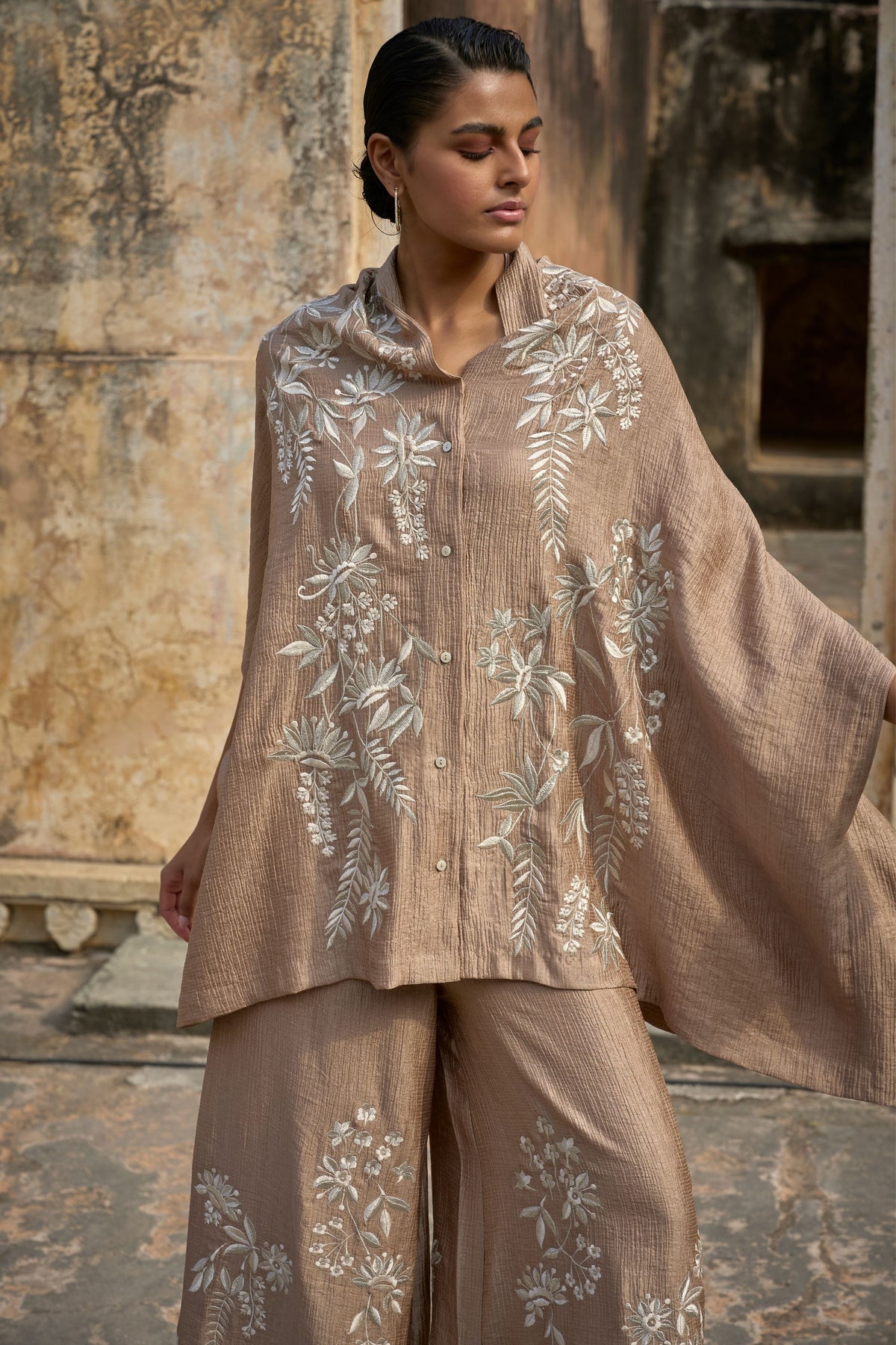 Antique Embroidered Tunic Set