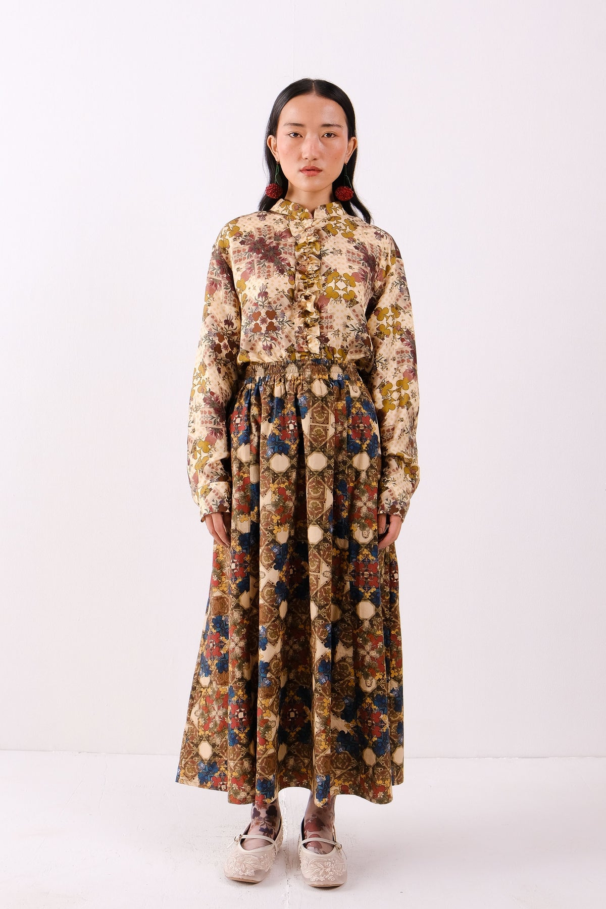 Biba Paneled Skirt
