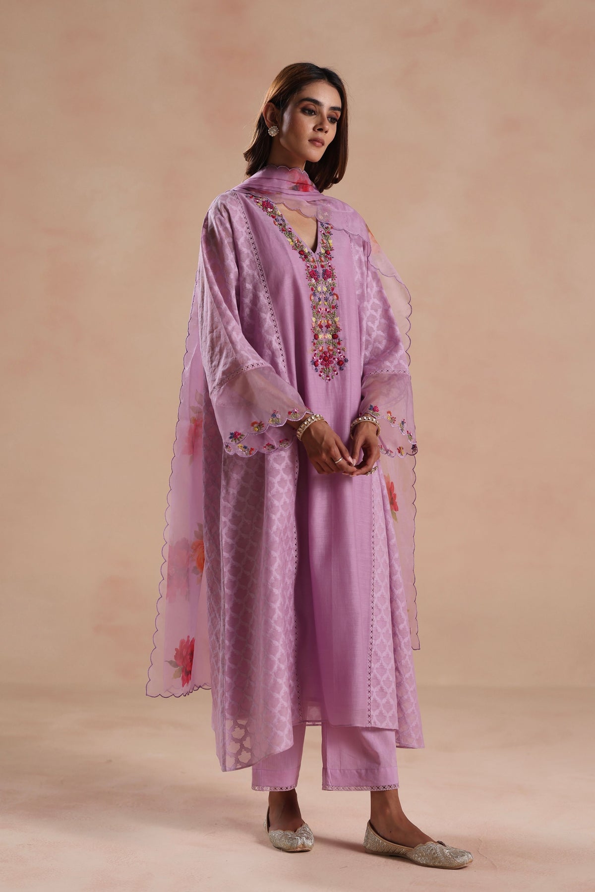 Rua Light Purple Kurta Set