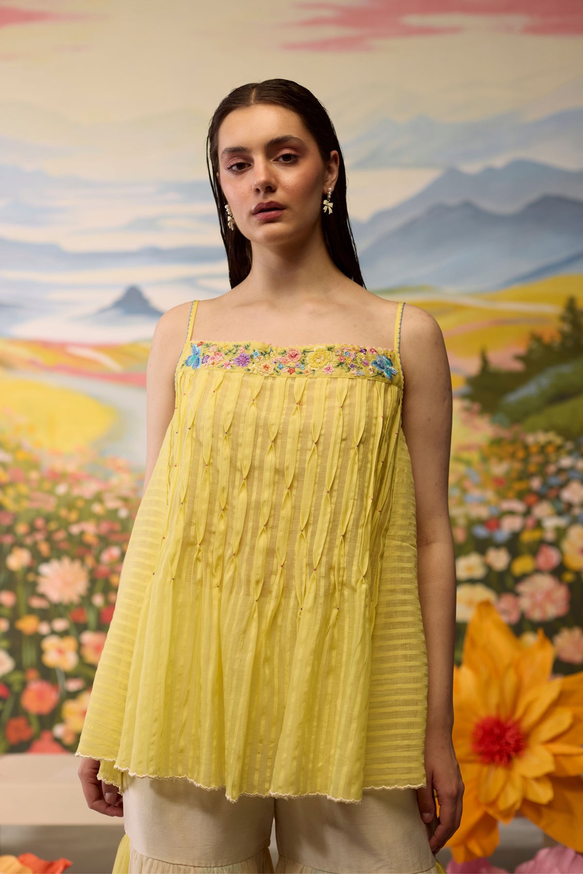 Sunray Smocked Top