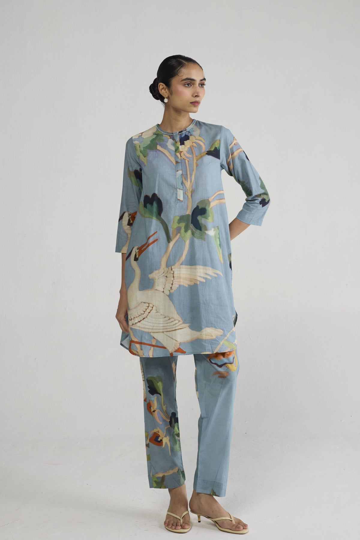 Asagao Blue Tunic Set