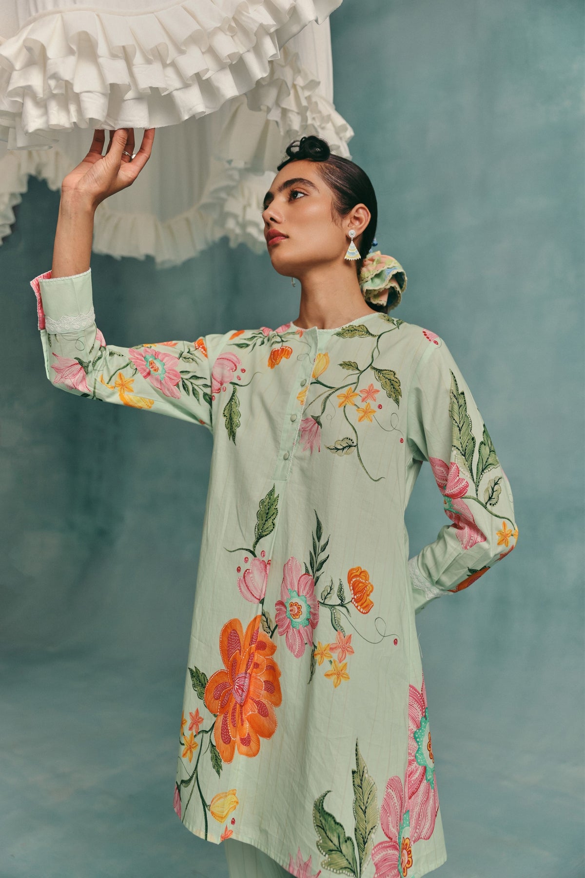 Dahlia Mint Tunic Set