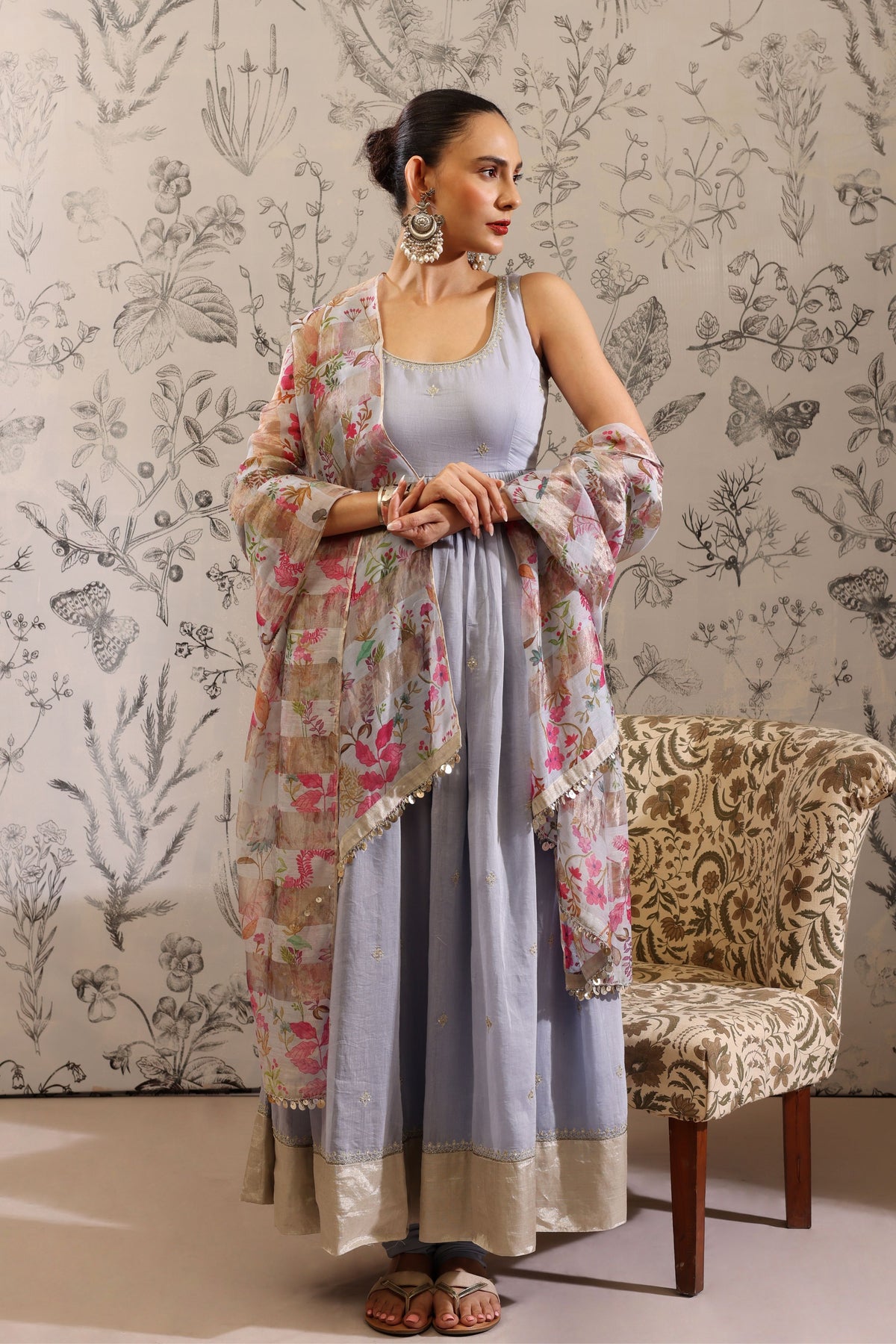 Aparajita Blue Anarkali Set