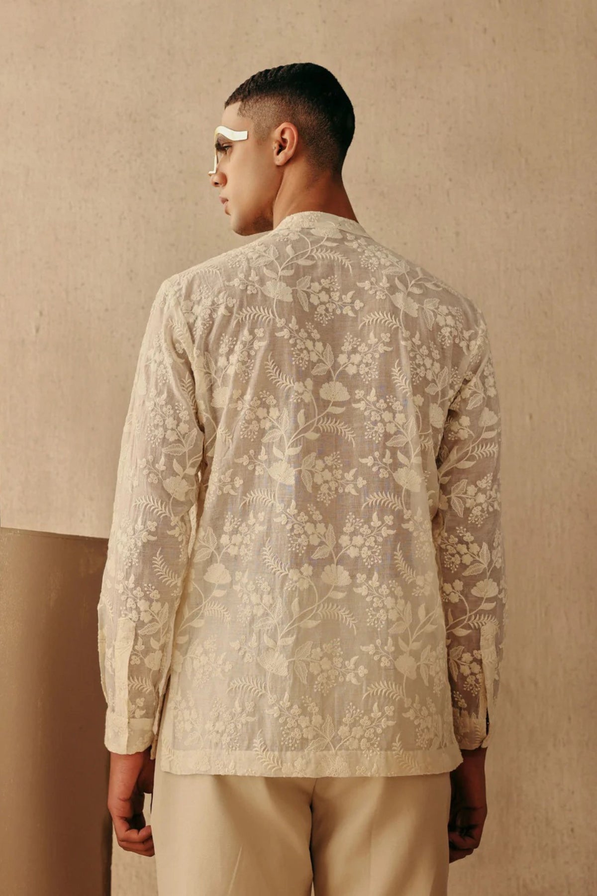 Ivory Chikankari Shirt Set