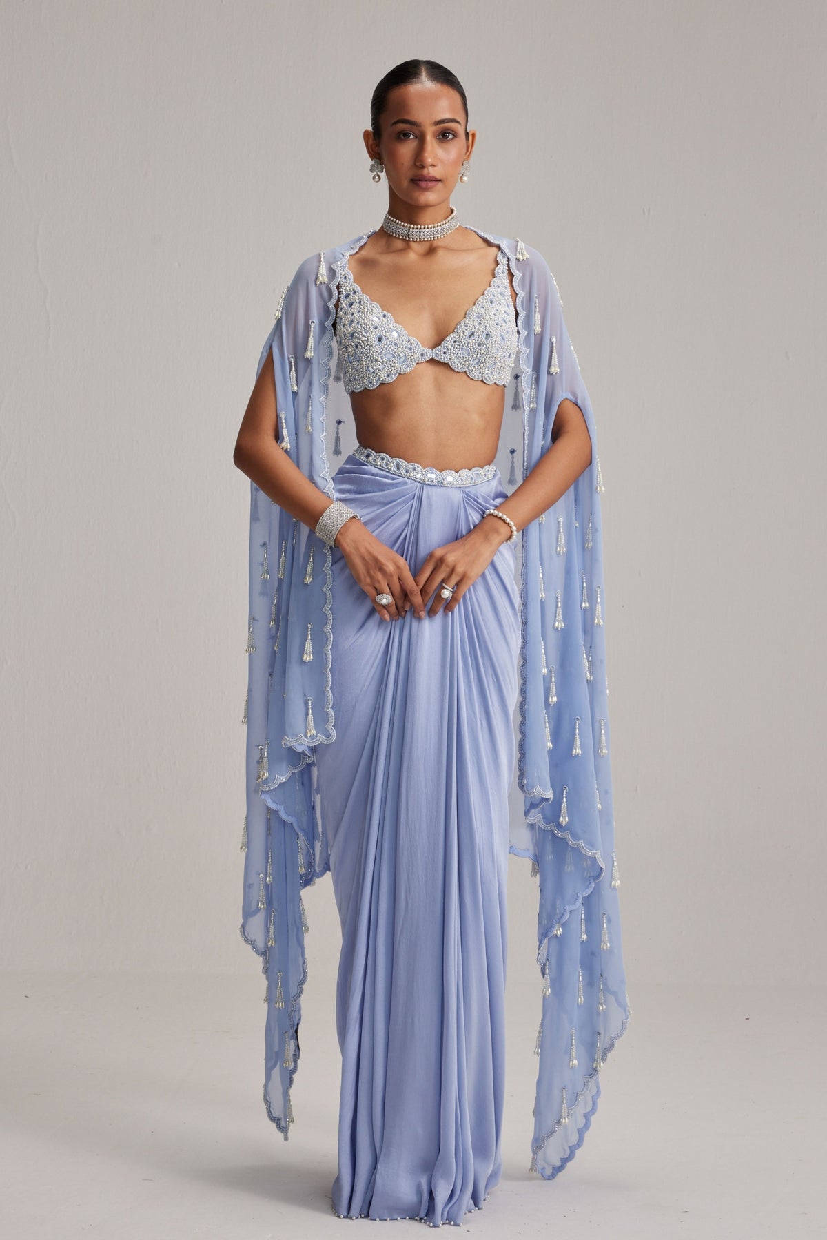 Dew Blue Cape Set
