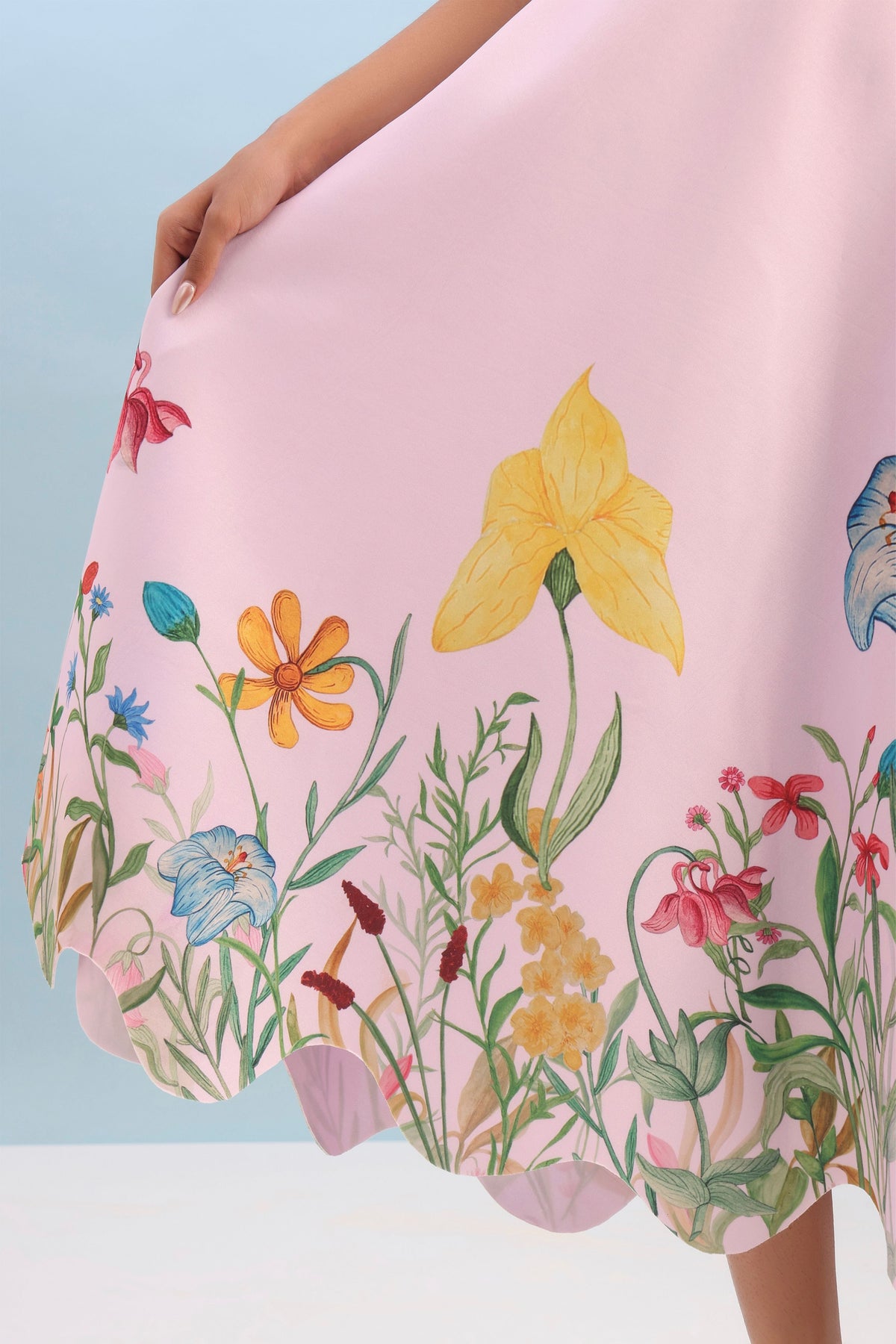 Flared Printed Dress Set