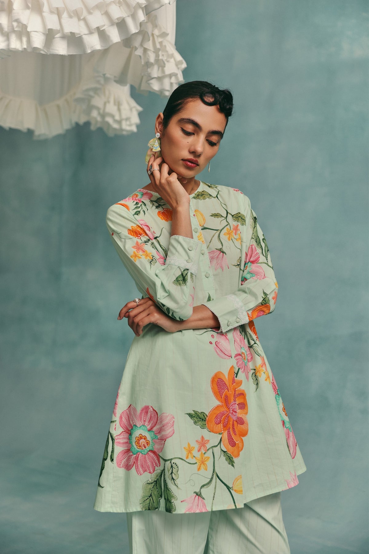 Dahlia Mint Tunic Set