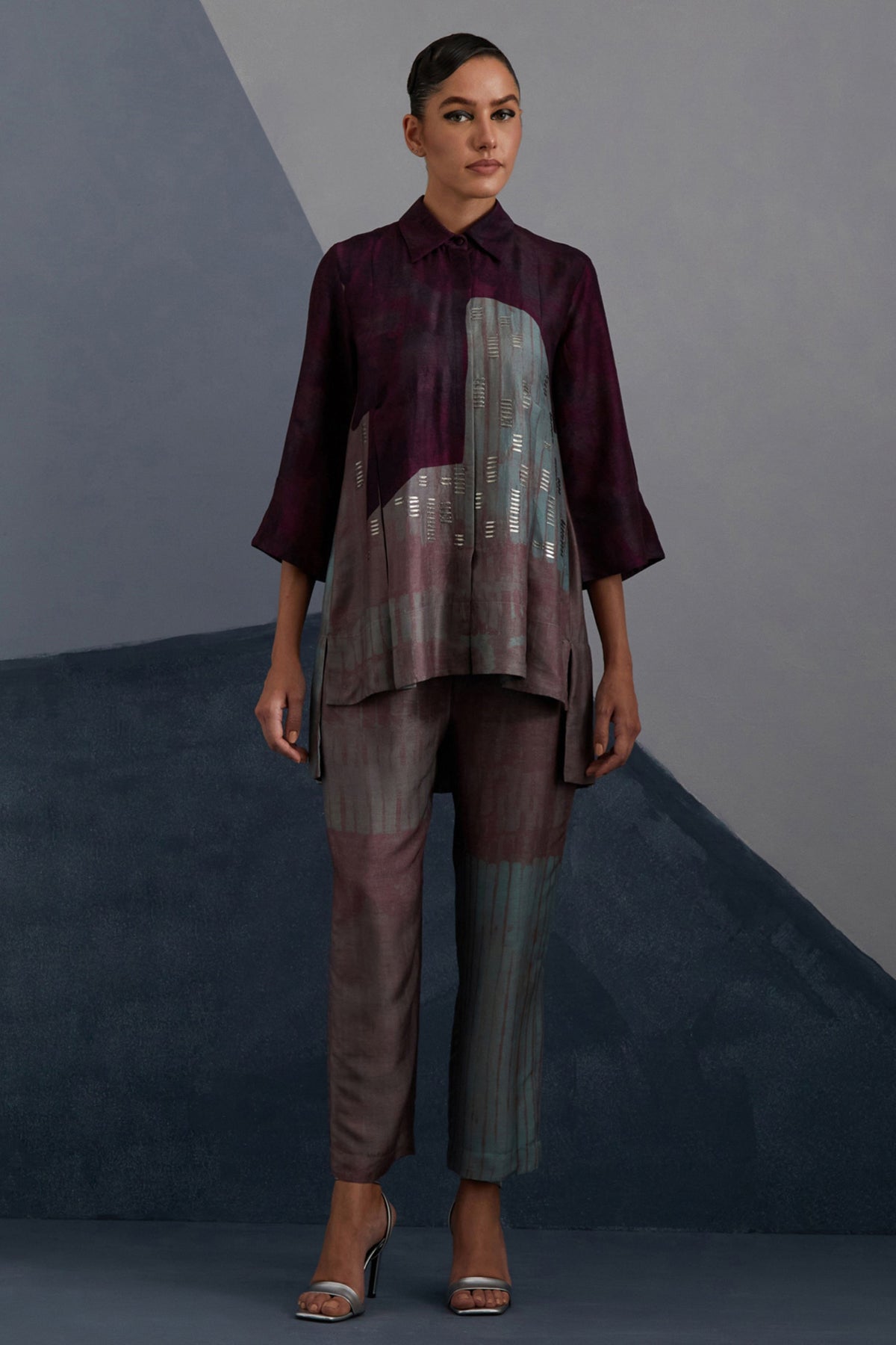 Omen Aubergine & Teal Co-ord Set
