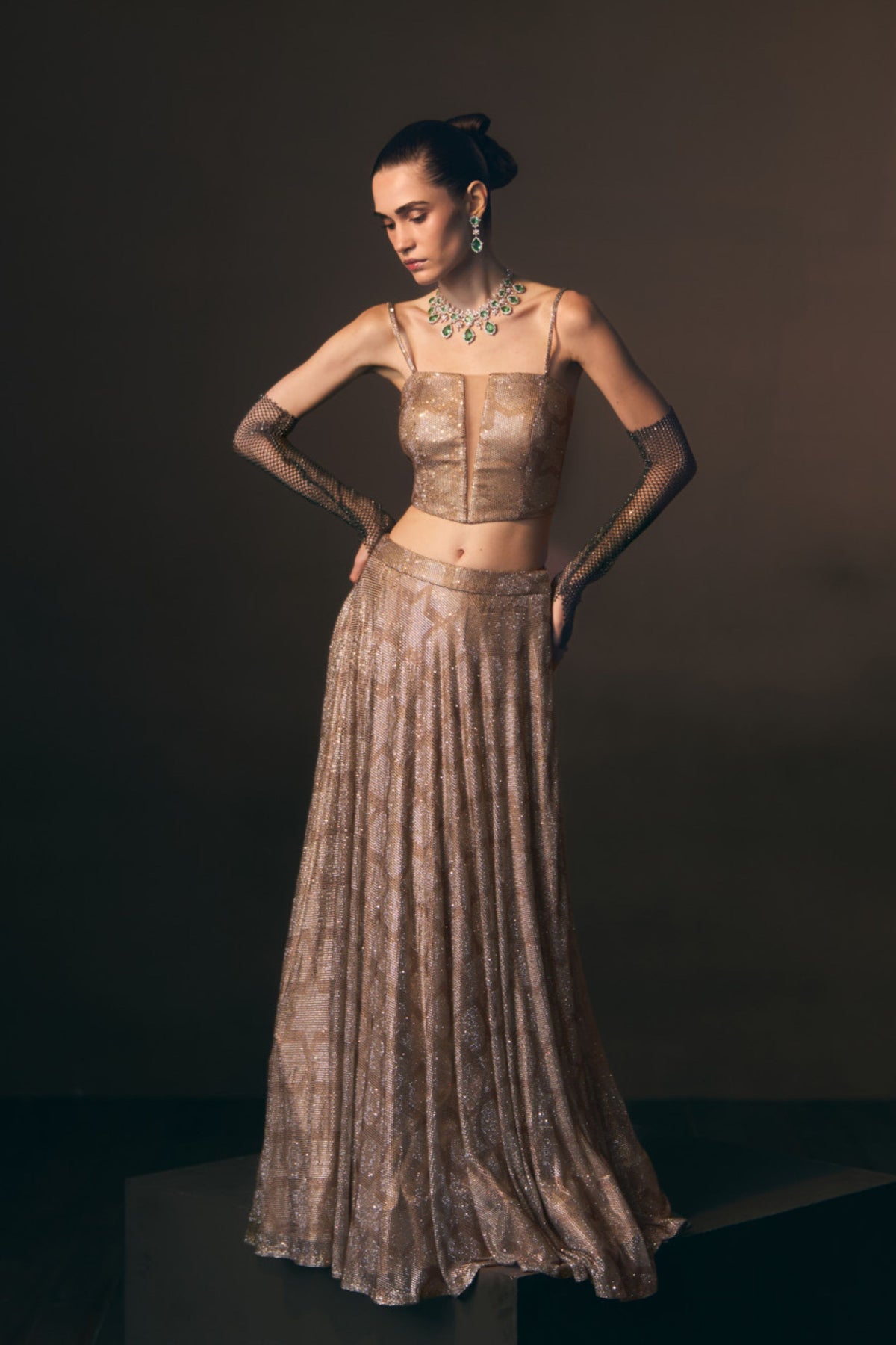 Aureate Lehenga Skirt Set