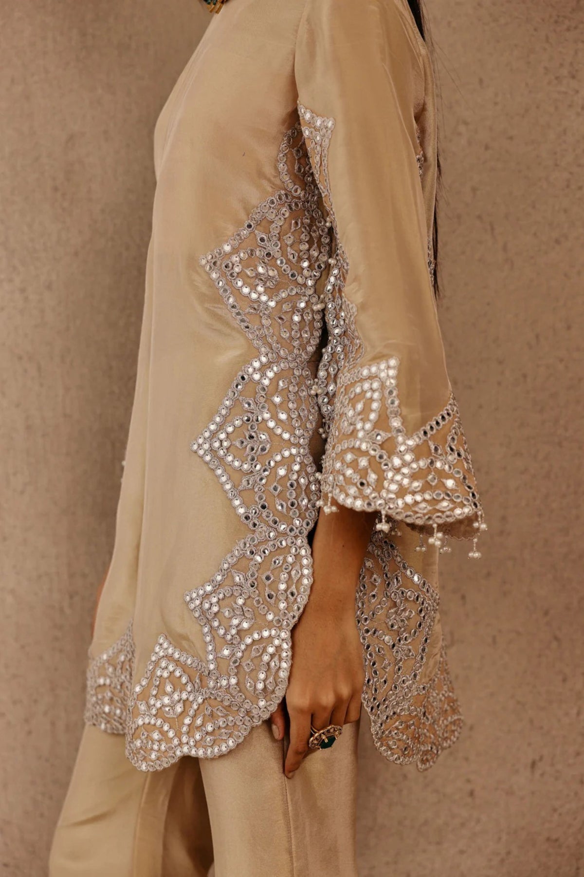 Golden Zari Top