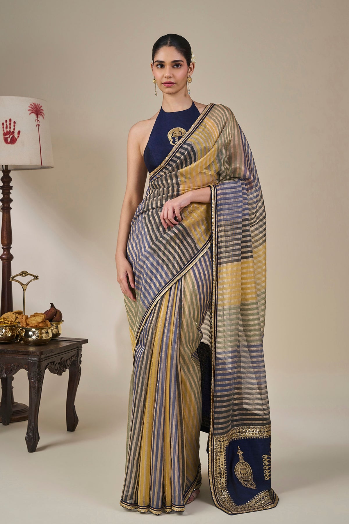 Alleppey Stripe Masque Saree