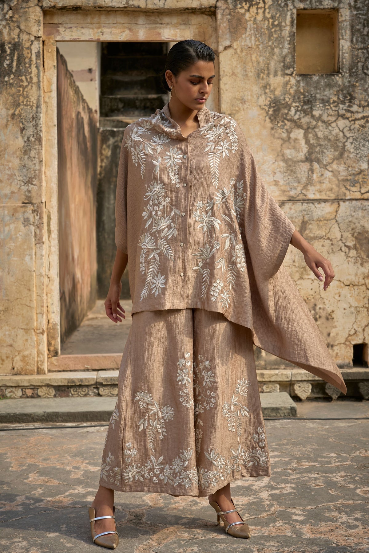 Antique Embroidered Tunic Set