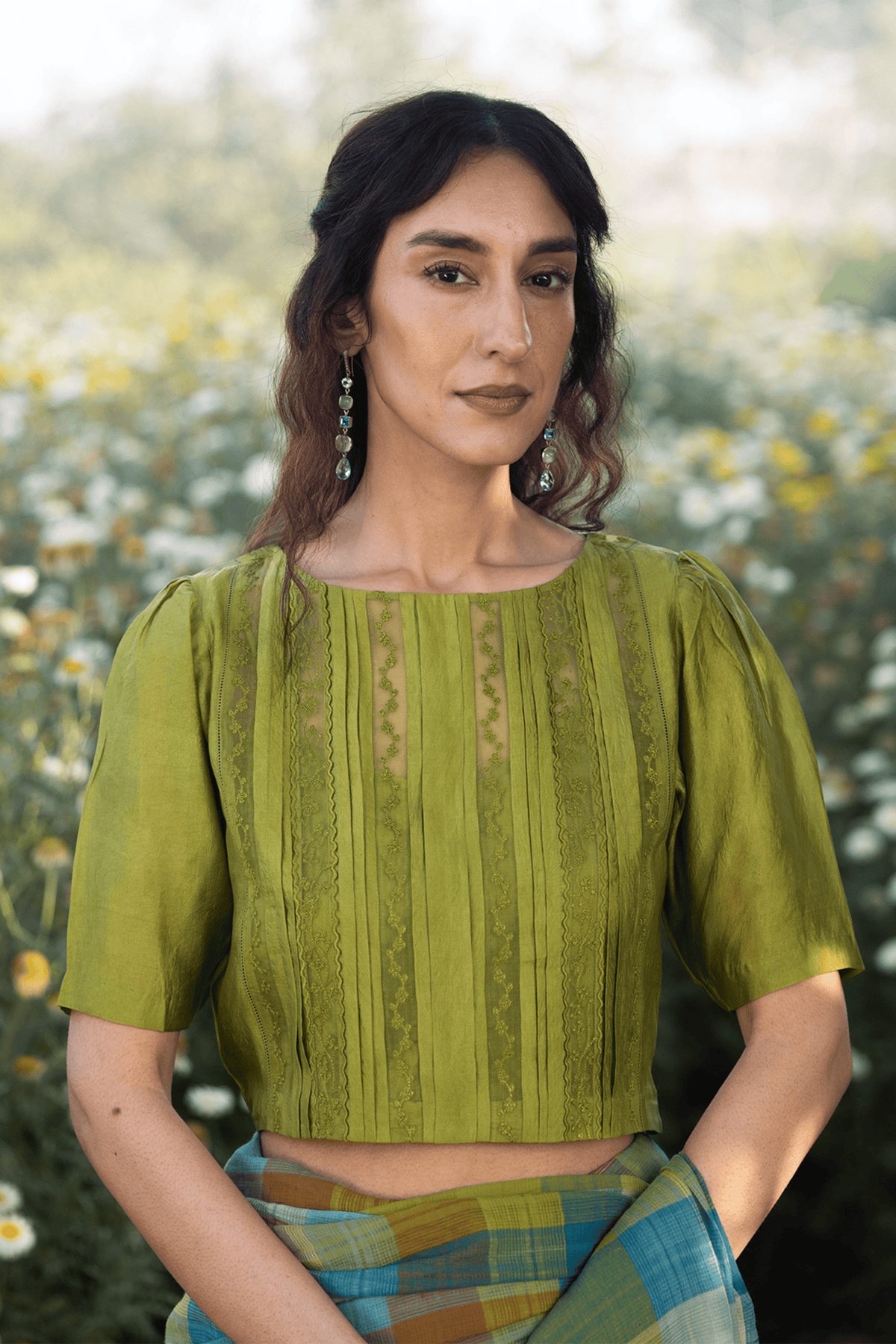 Whispering Ivy Green Blouse