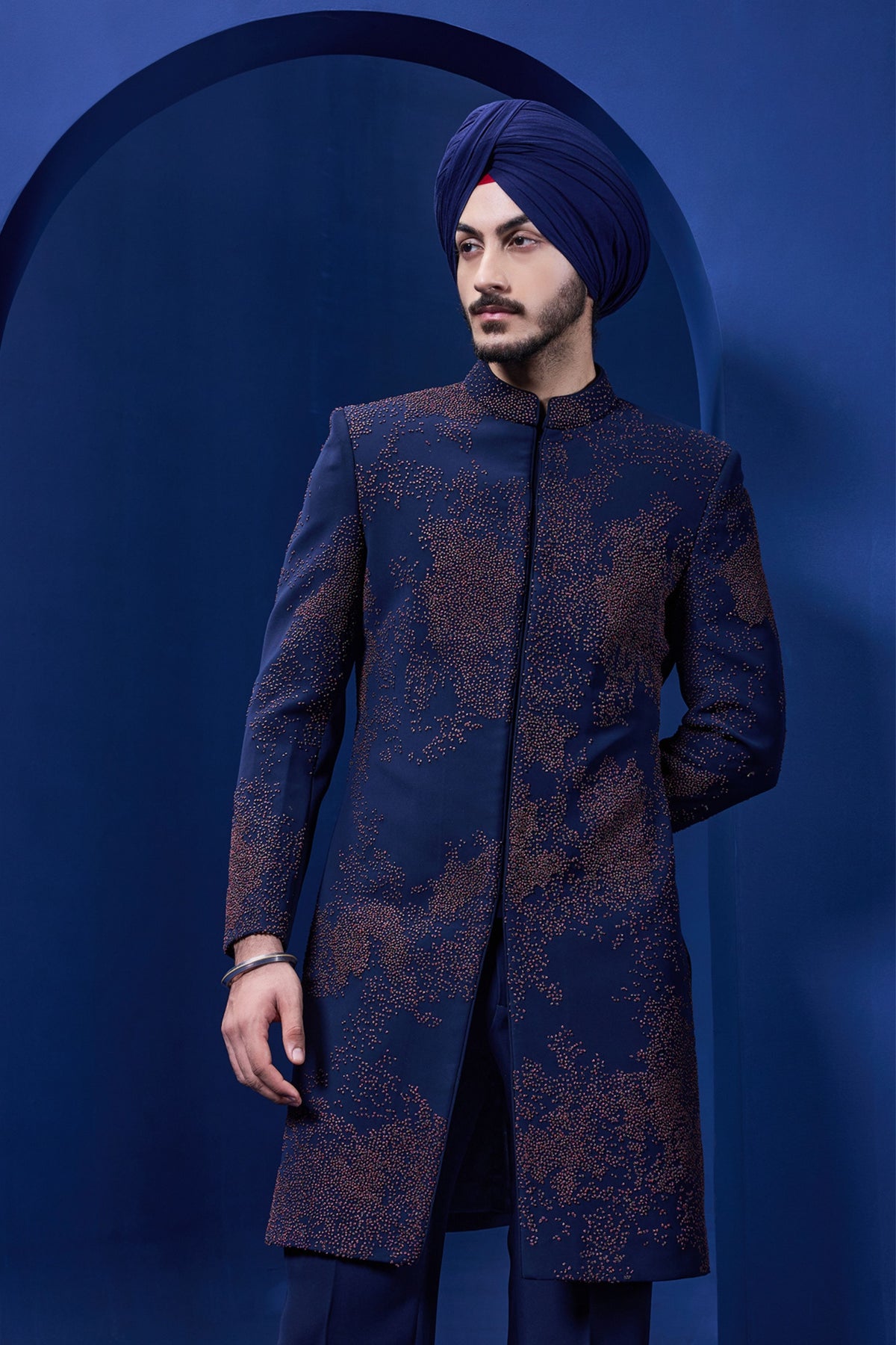 Navy Thread Grace Jacket Set