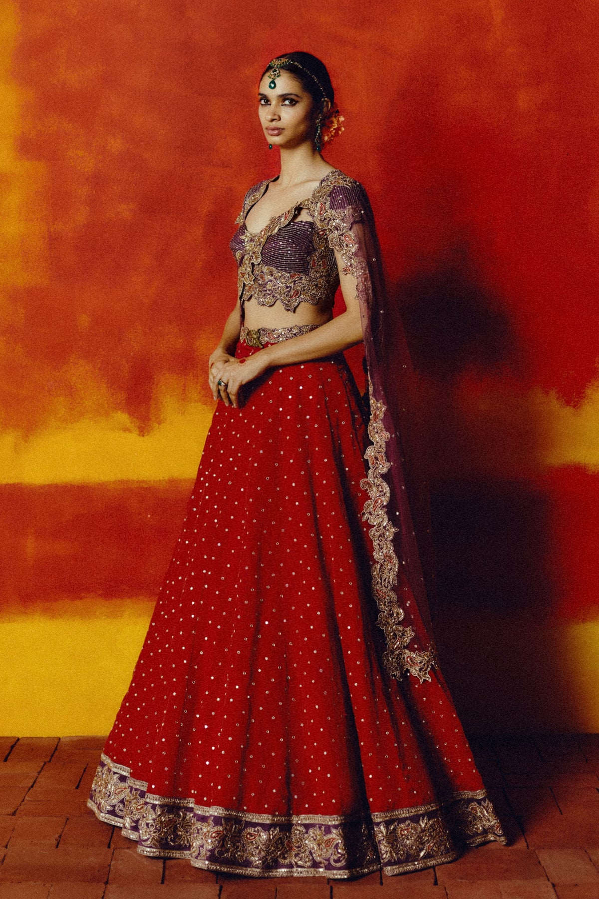 Ponnazhagi Lehenga Set
