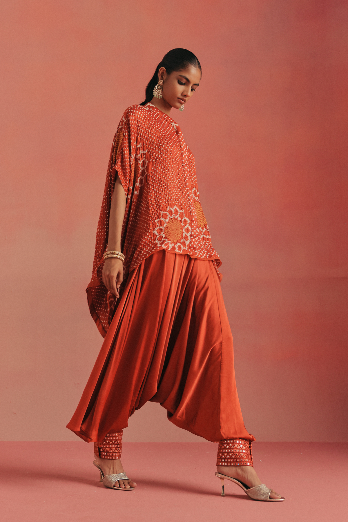 Band Collar Dhoti Set