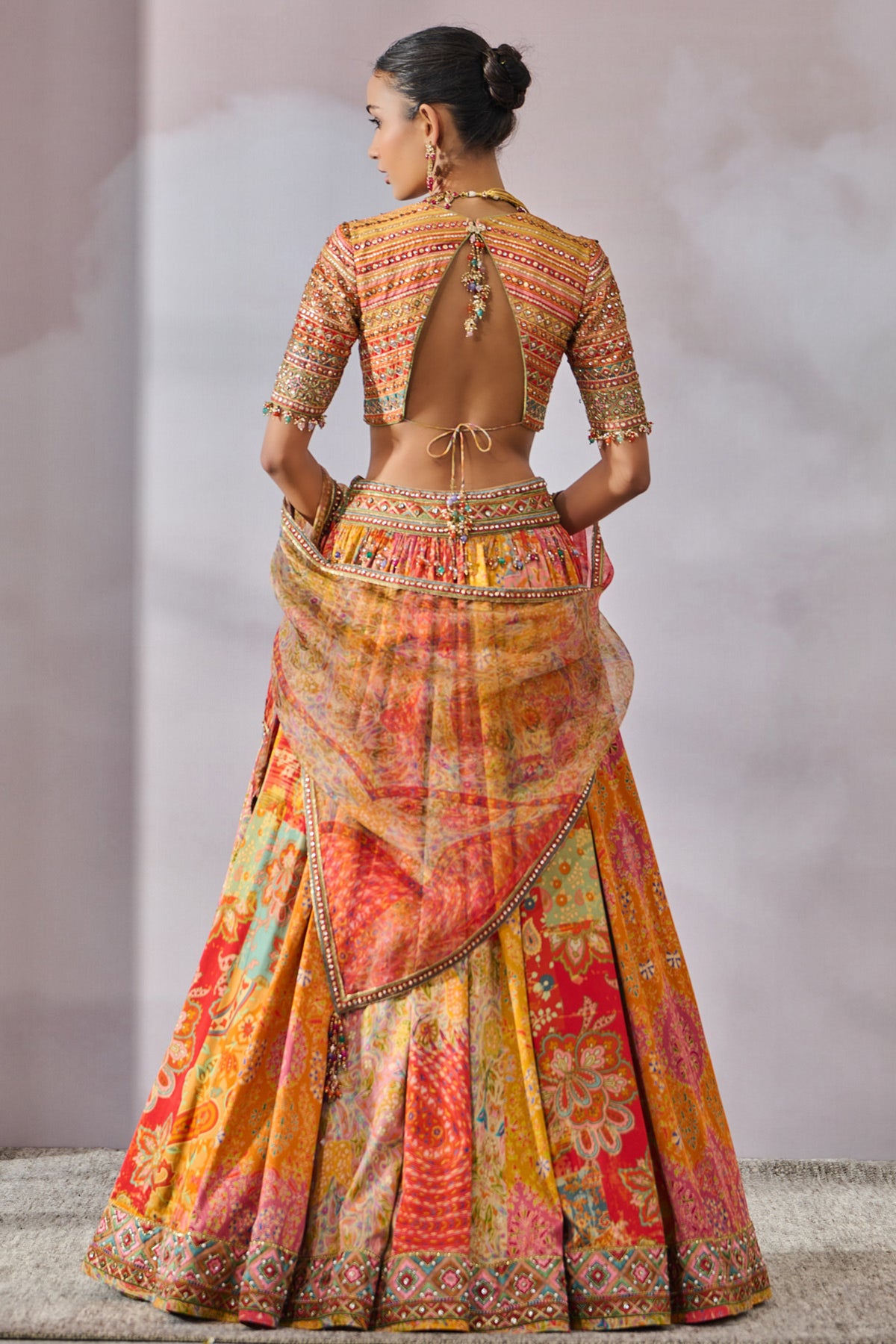 Phulkari Printed Lehenga