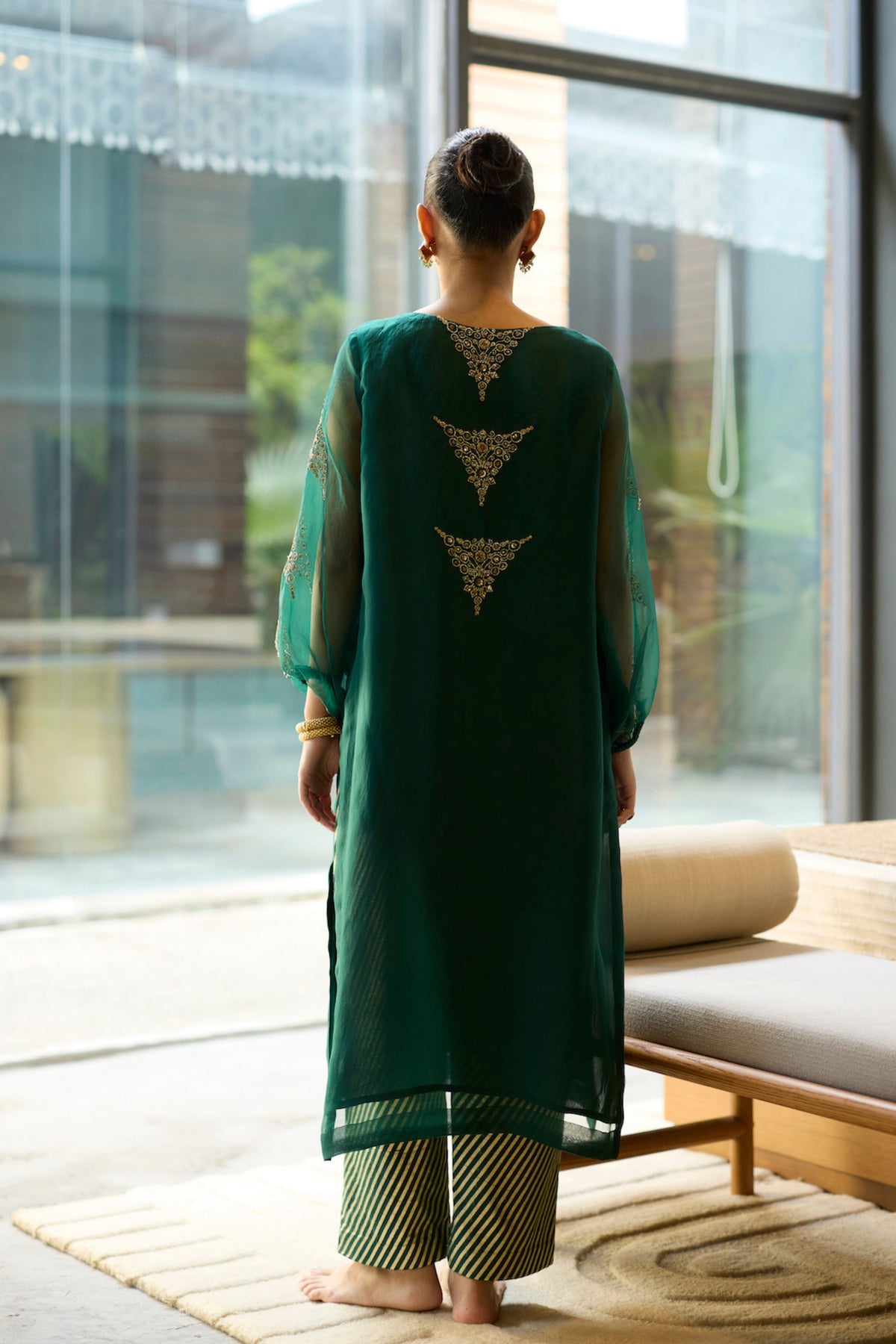 Green Sukhaali Kurta Set