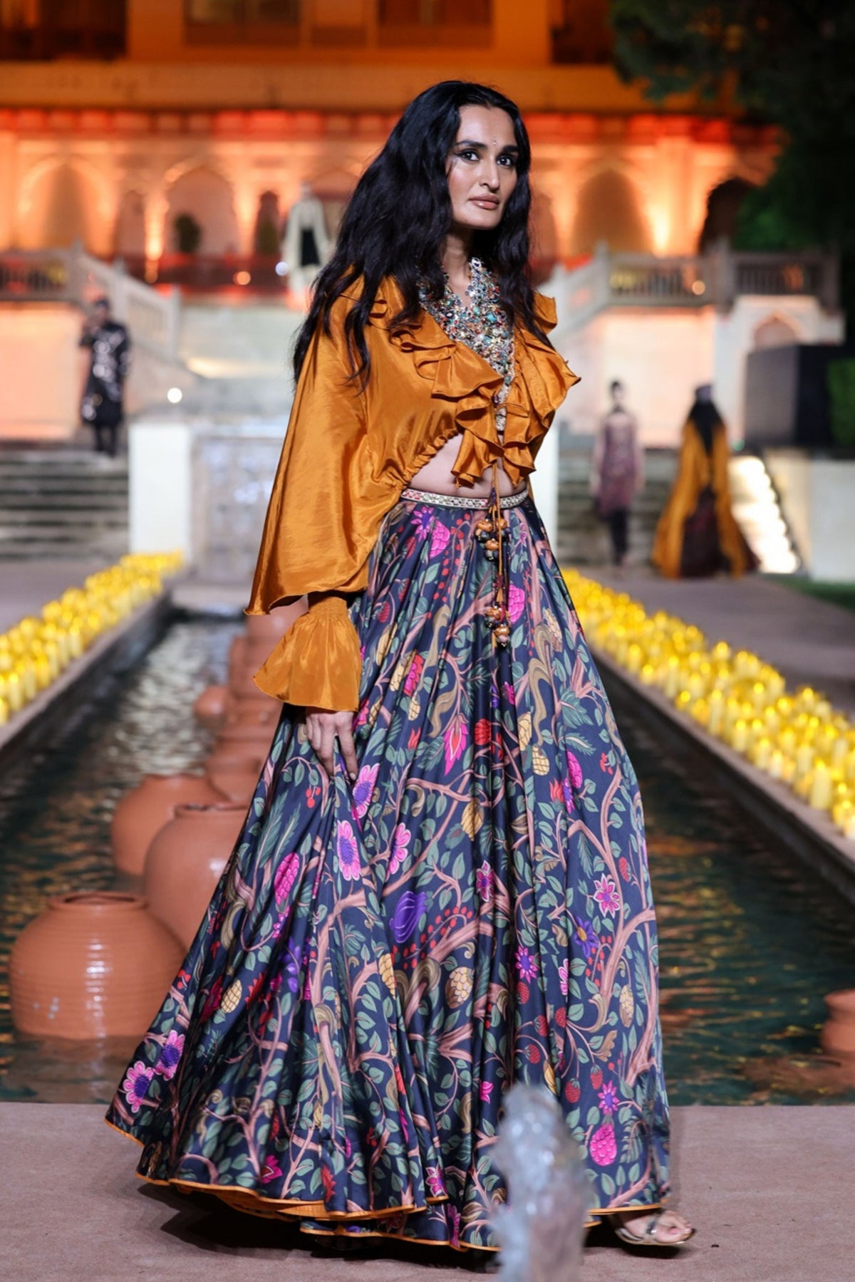 Ruffle Kumari Set