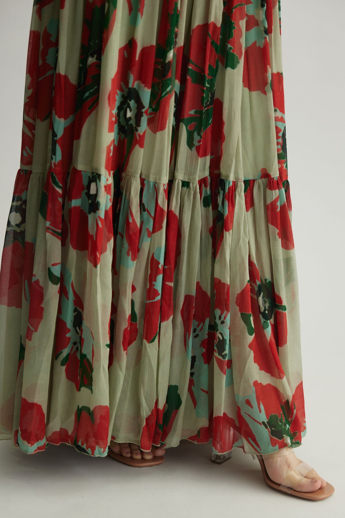 Green Floral Dress