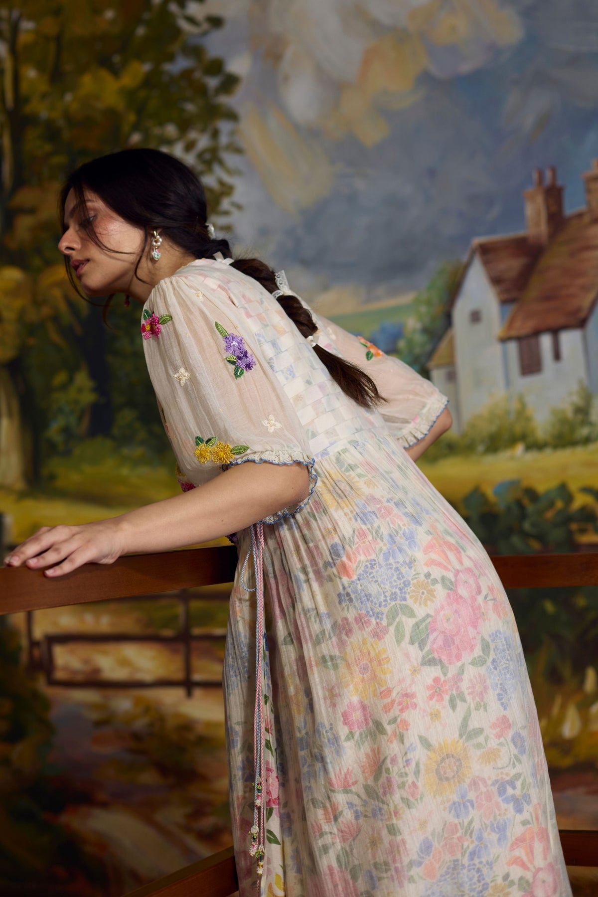 Lumina Floral Embroidered Dress