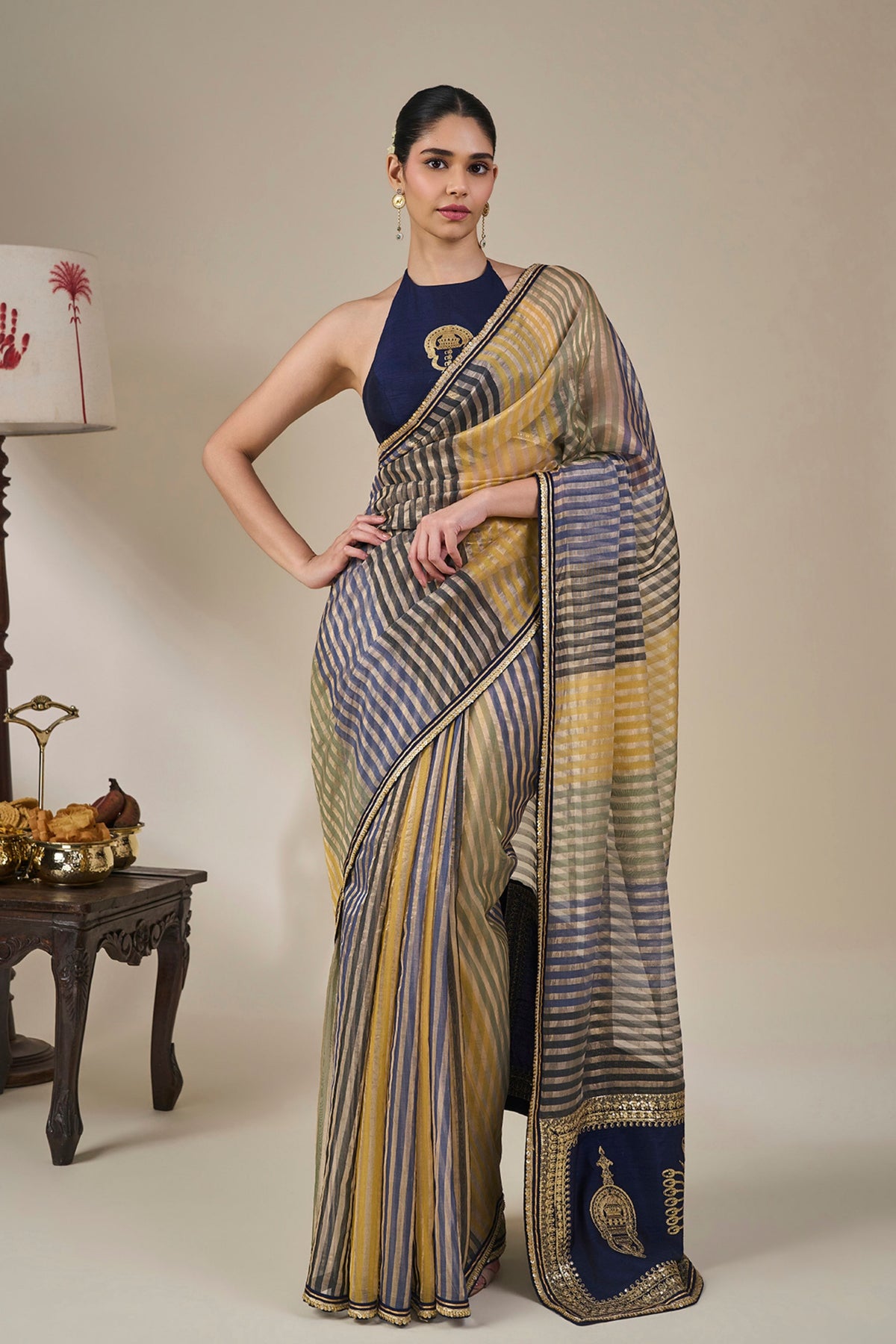 Alleppey Stripe Masque Saree