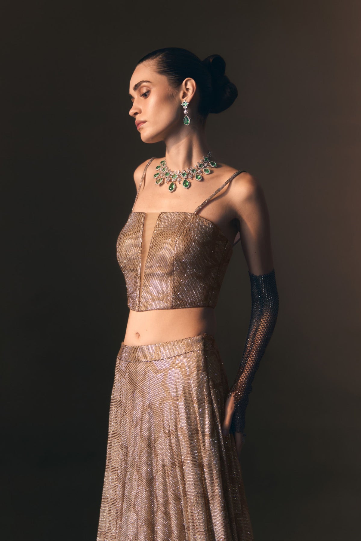 Aureate Lehenga Skirt Set
