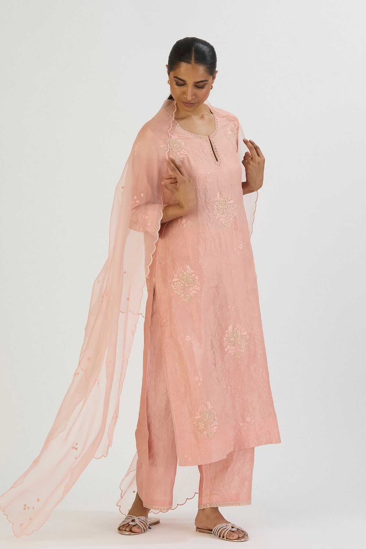Pink Janvi Dupatta