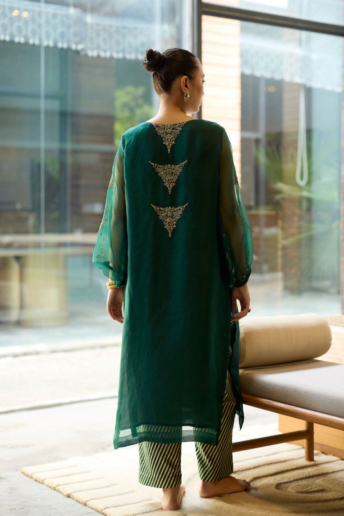 Green Sukhaali Kurta Set