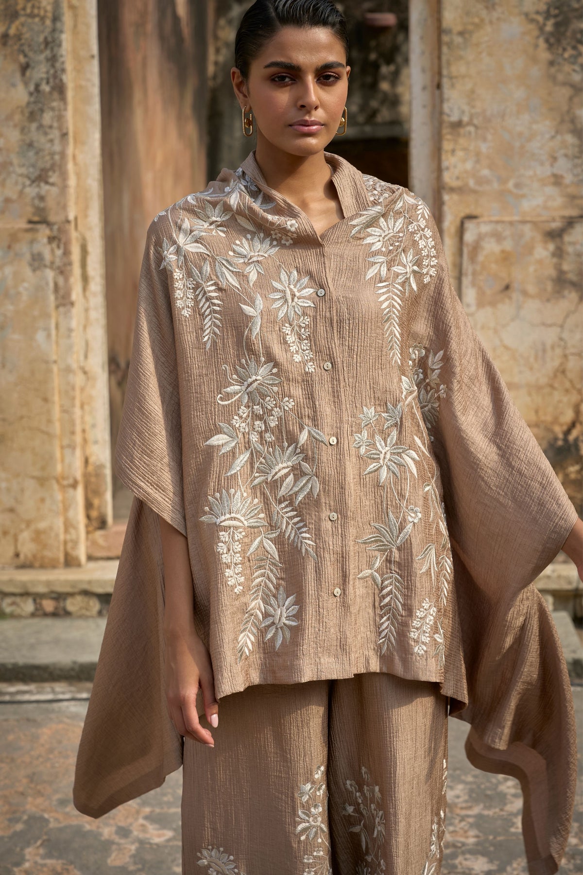 Antique Embroidered Tunic Set