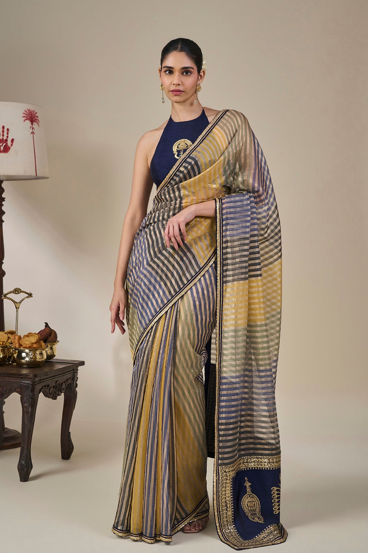 Alleppey Stripe Masque Saree