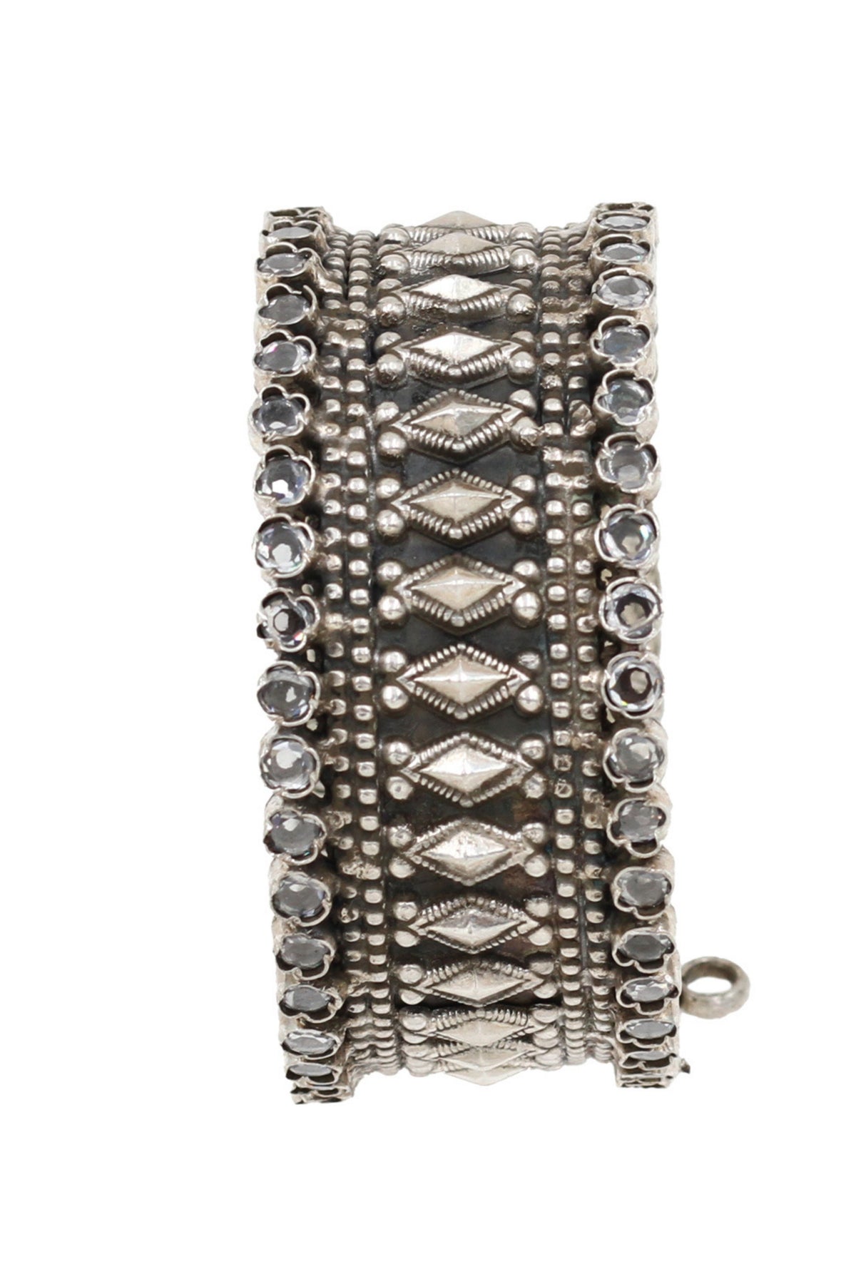 Radiant Splendor Handcrafted Silver Bangle