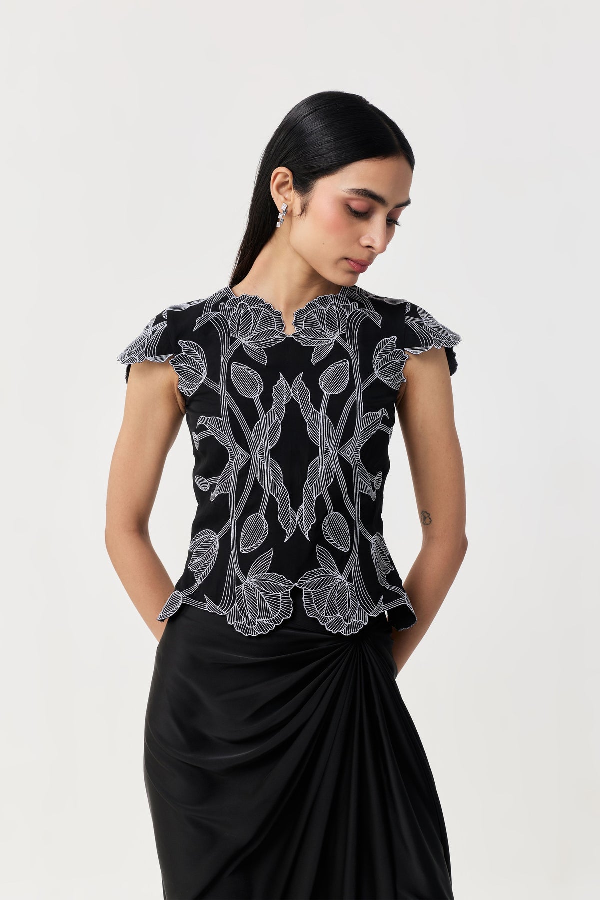 Draped Twist Skirt