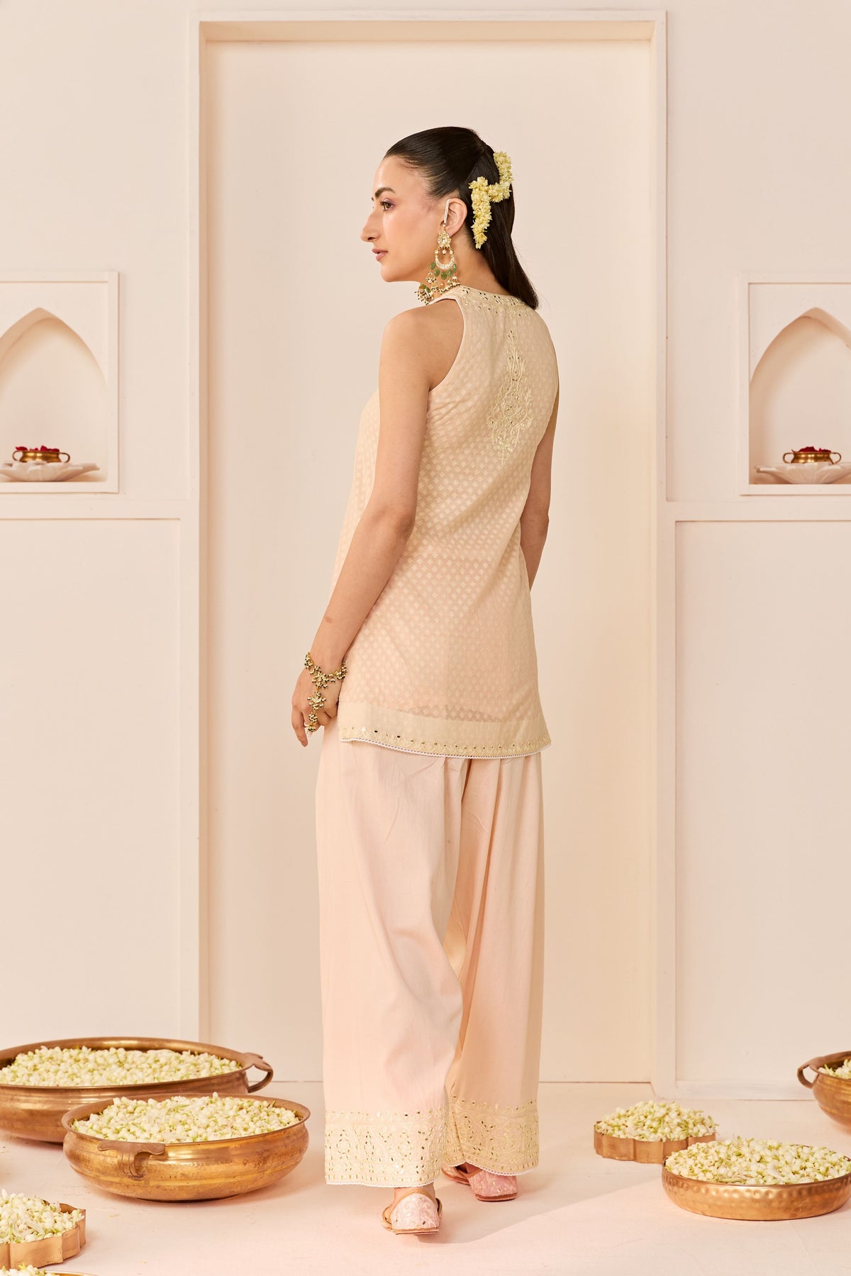 Miral Carnation Pink Short Kurta Set