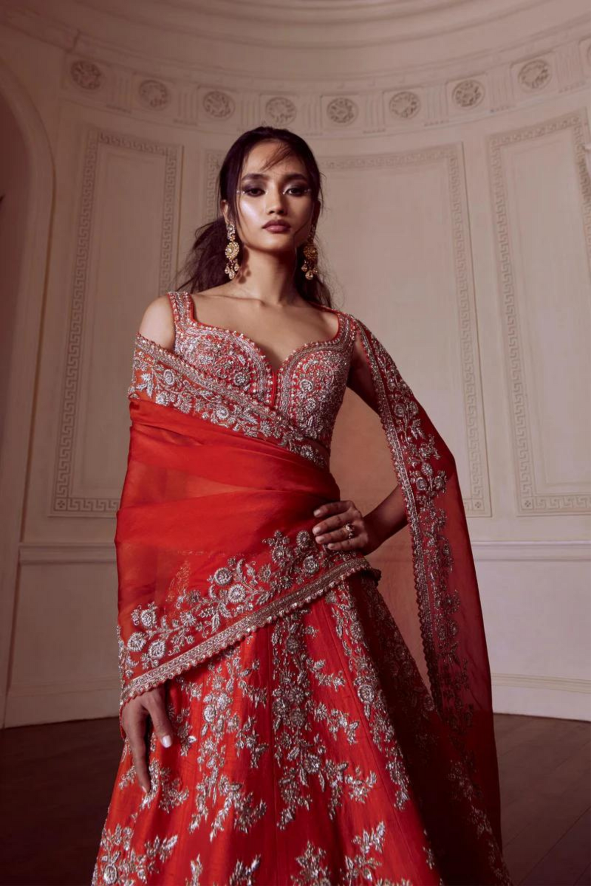 Pearl Flower Bunch Lehenga
