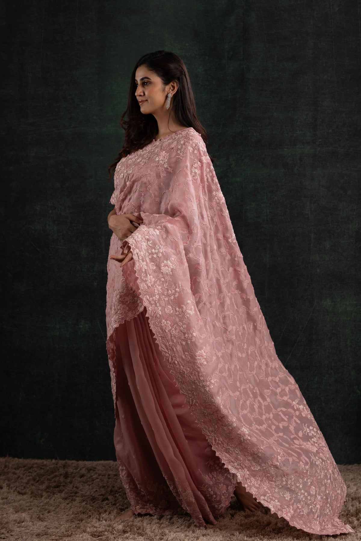 Embroidery Saree Set