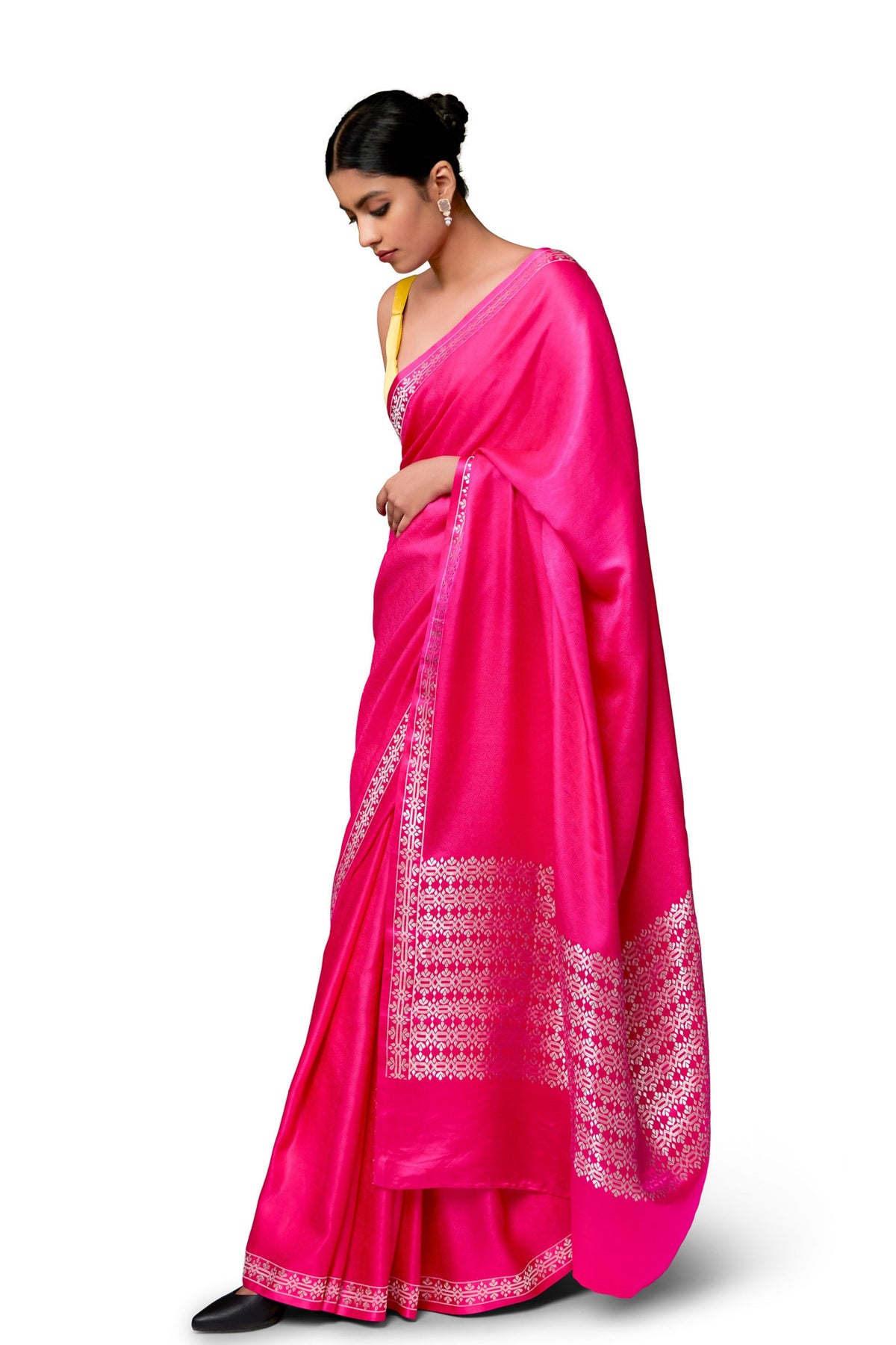 Rani Gajji Satin Saree