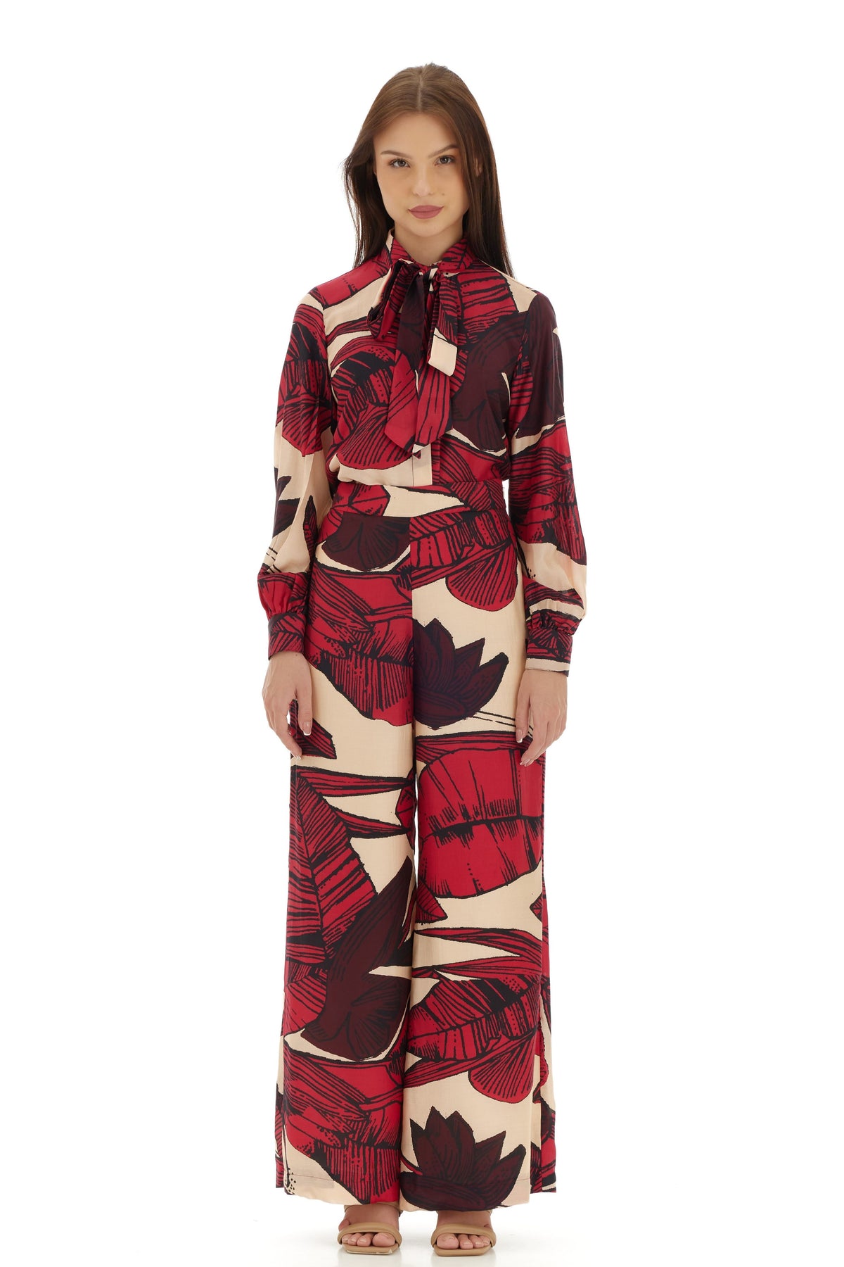 Red and Brown Bow Shirt