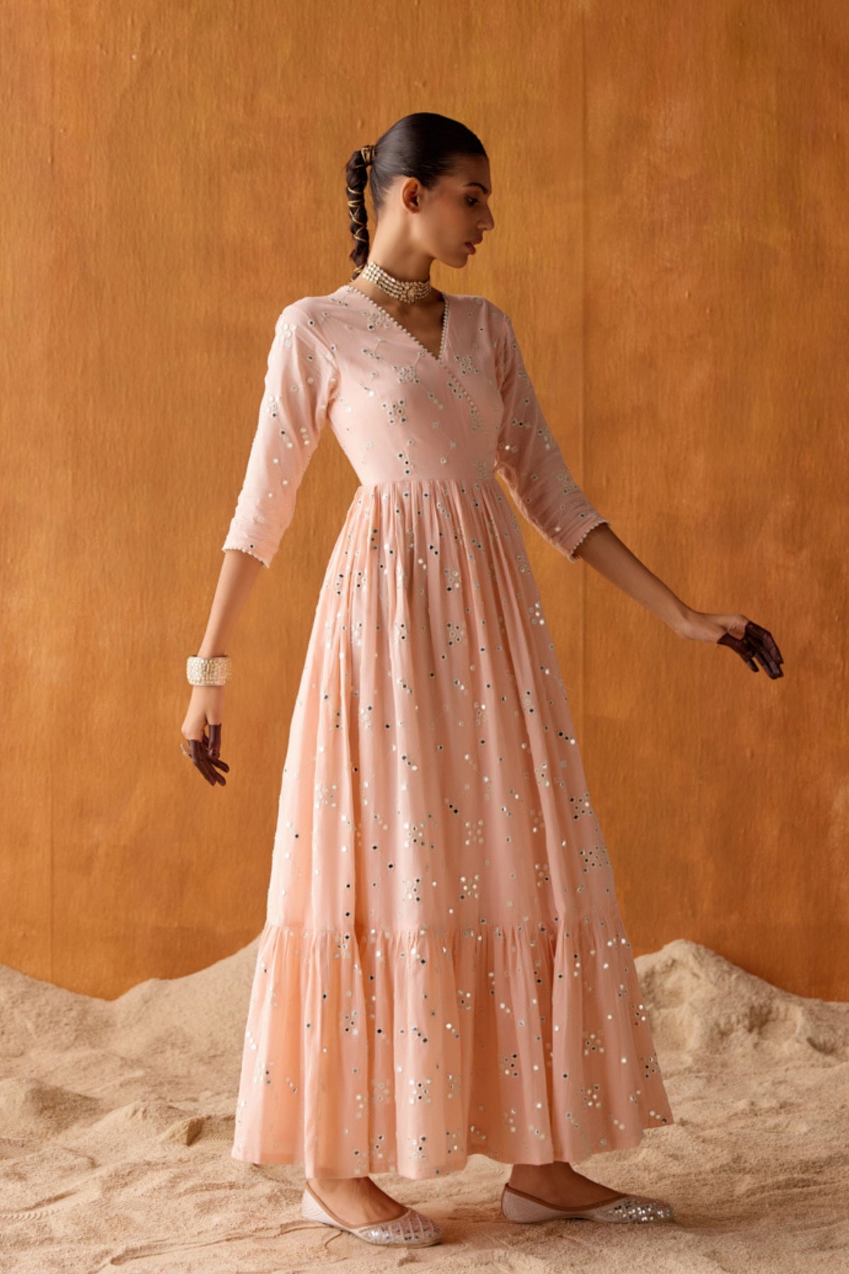 Blush Pink Anarkali Set