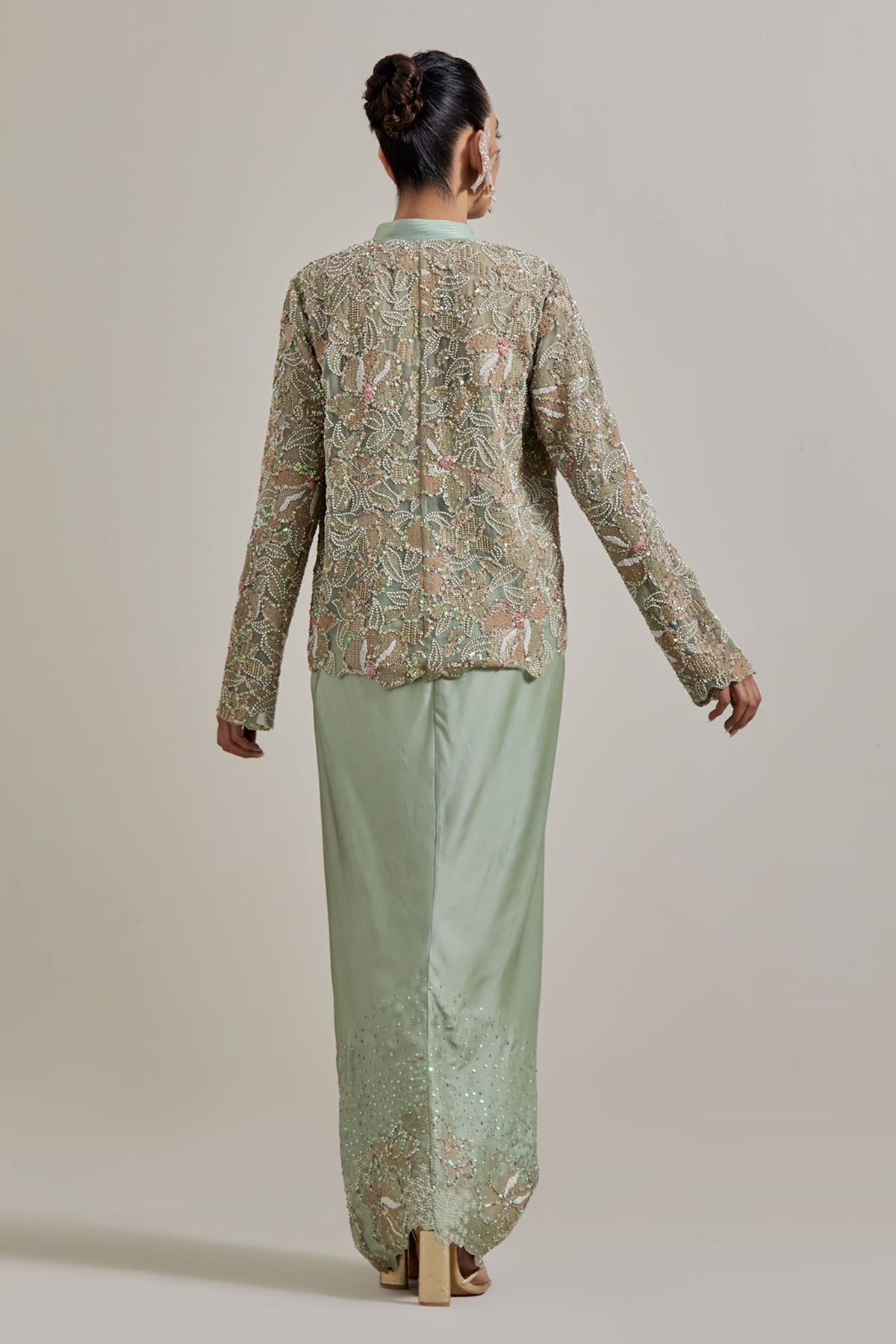 Glimmer Drape Skirt Set
