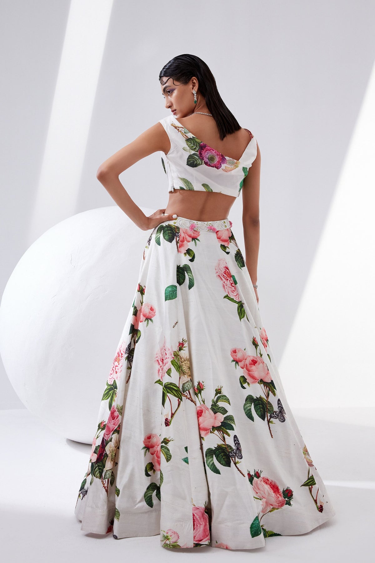 Peony Floral Lehenga Set