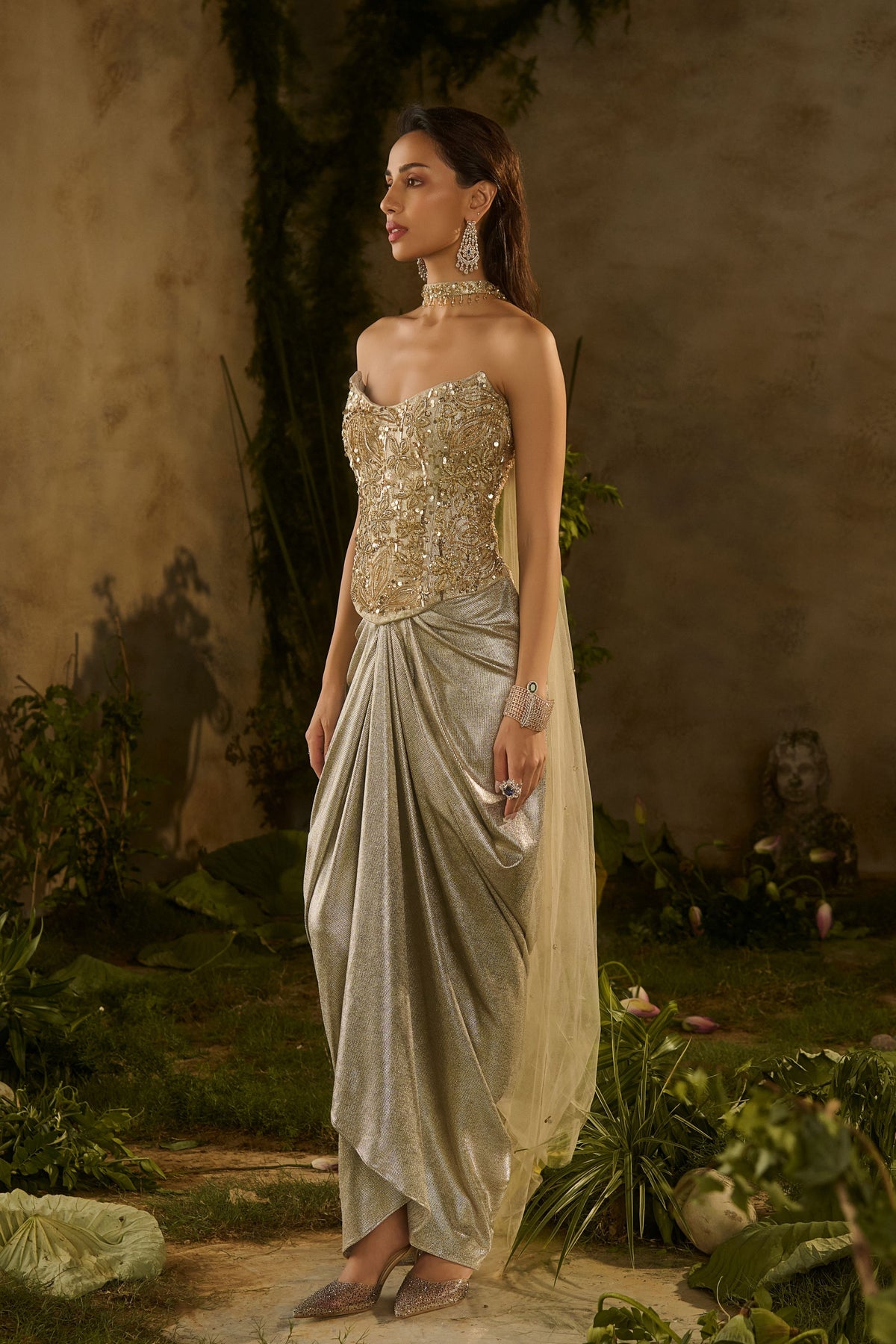 Lunaria Drape Skirt Set