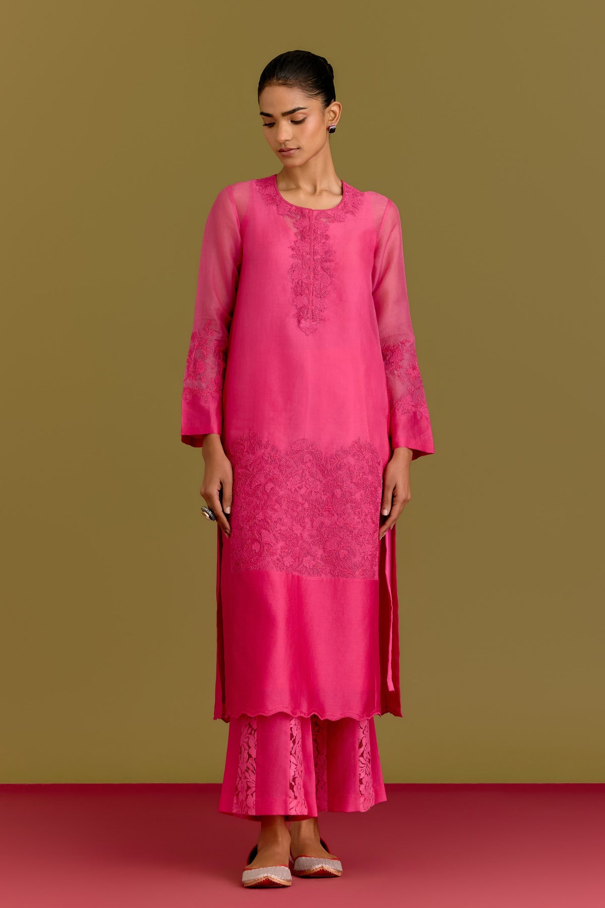 Fuchsia Kurta Set