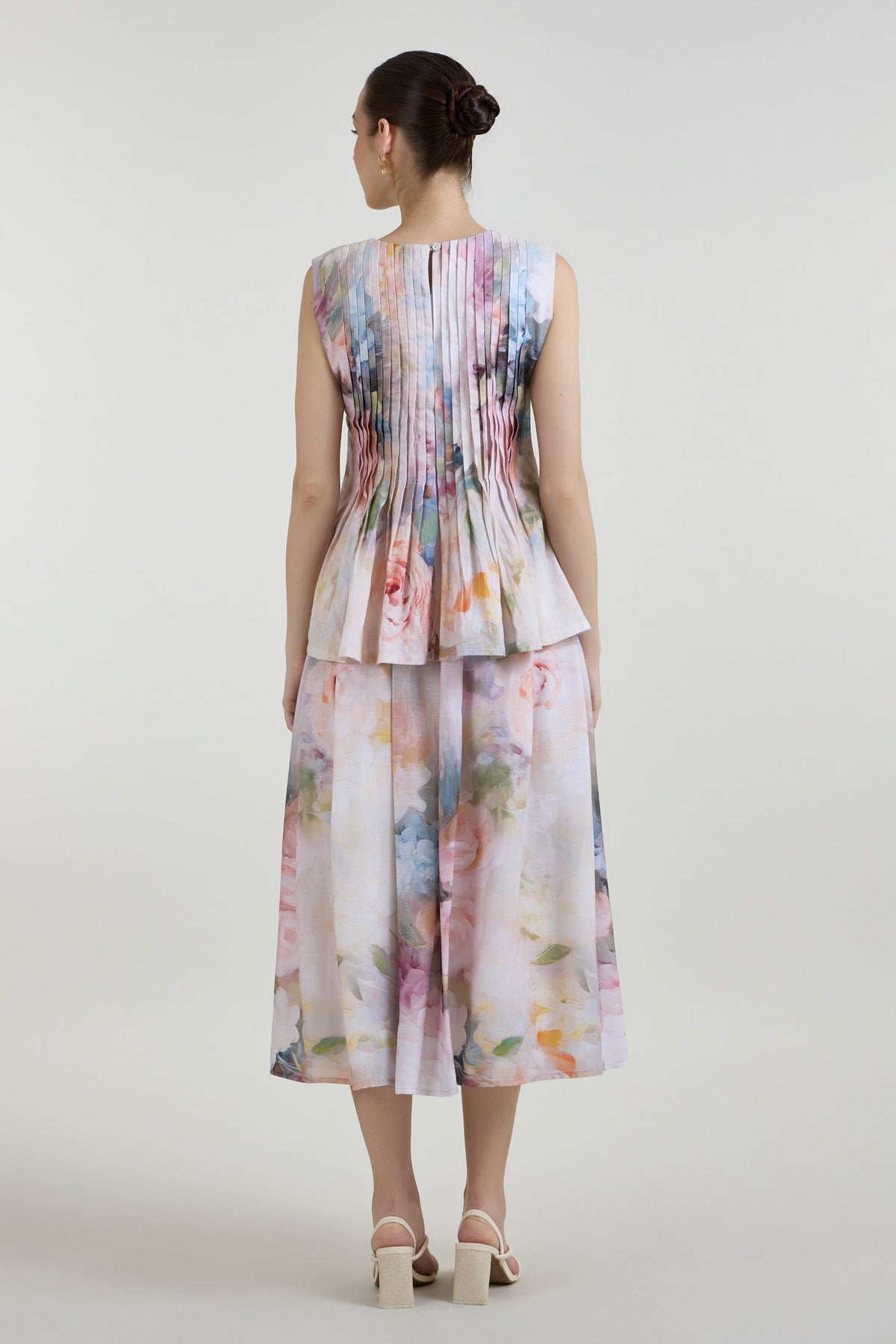 Olivia Accordian Skirt Set