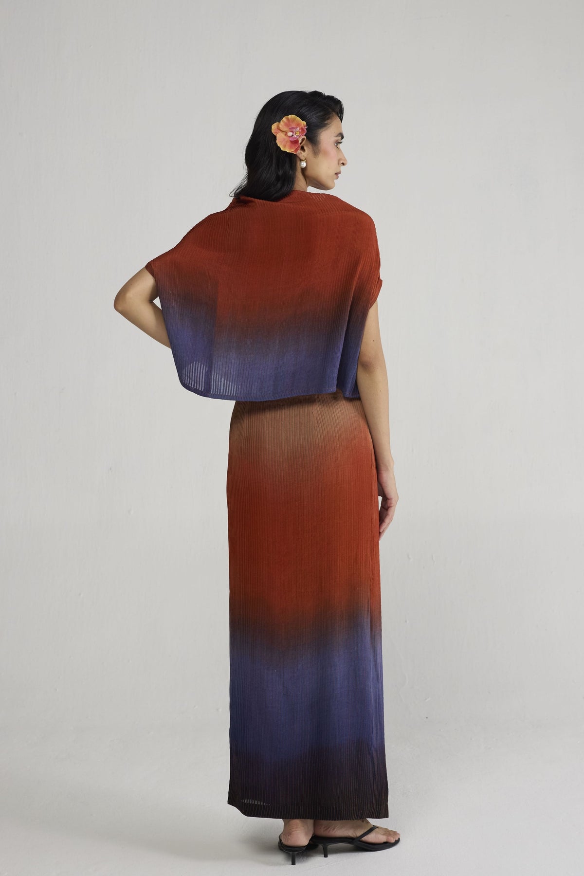 Ume Pintucks Wrap Skirt