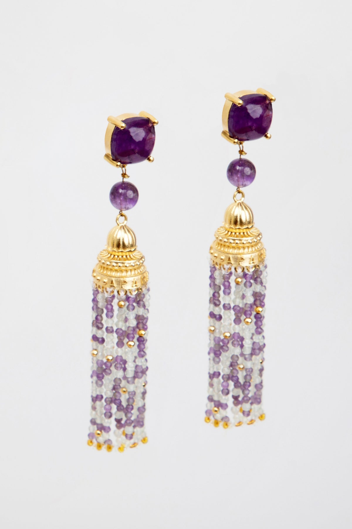 Amethyst Temple Of Inspiration Earrings