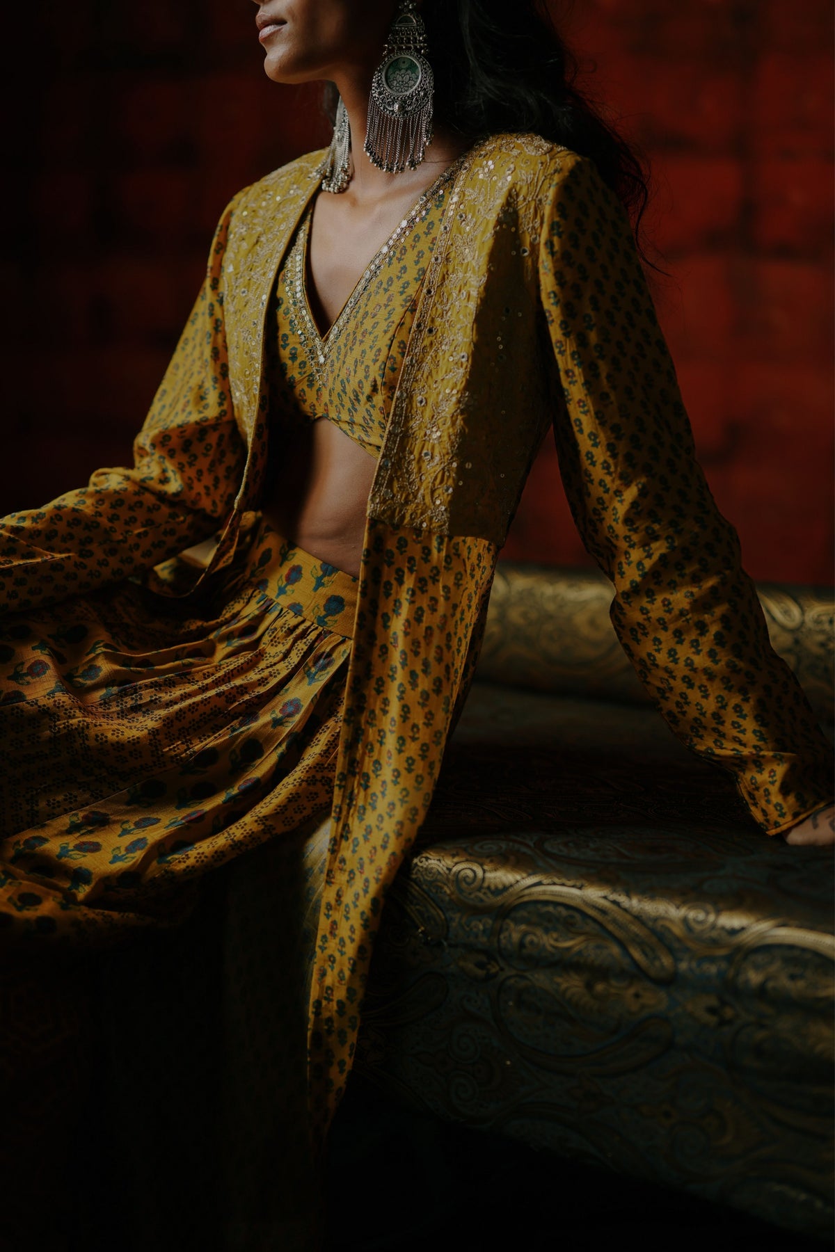 Amber Lehenga Set With Jacket
