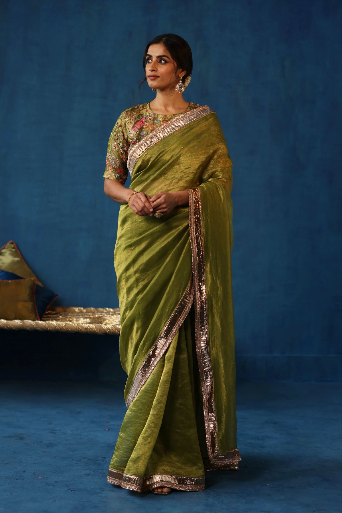 Pista Green Sharbat Saree